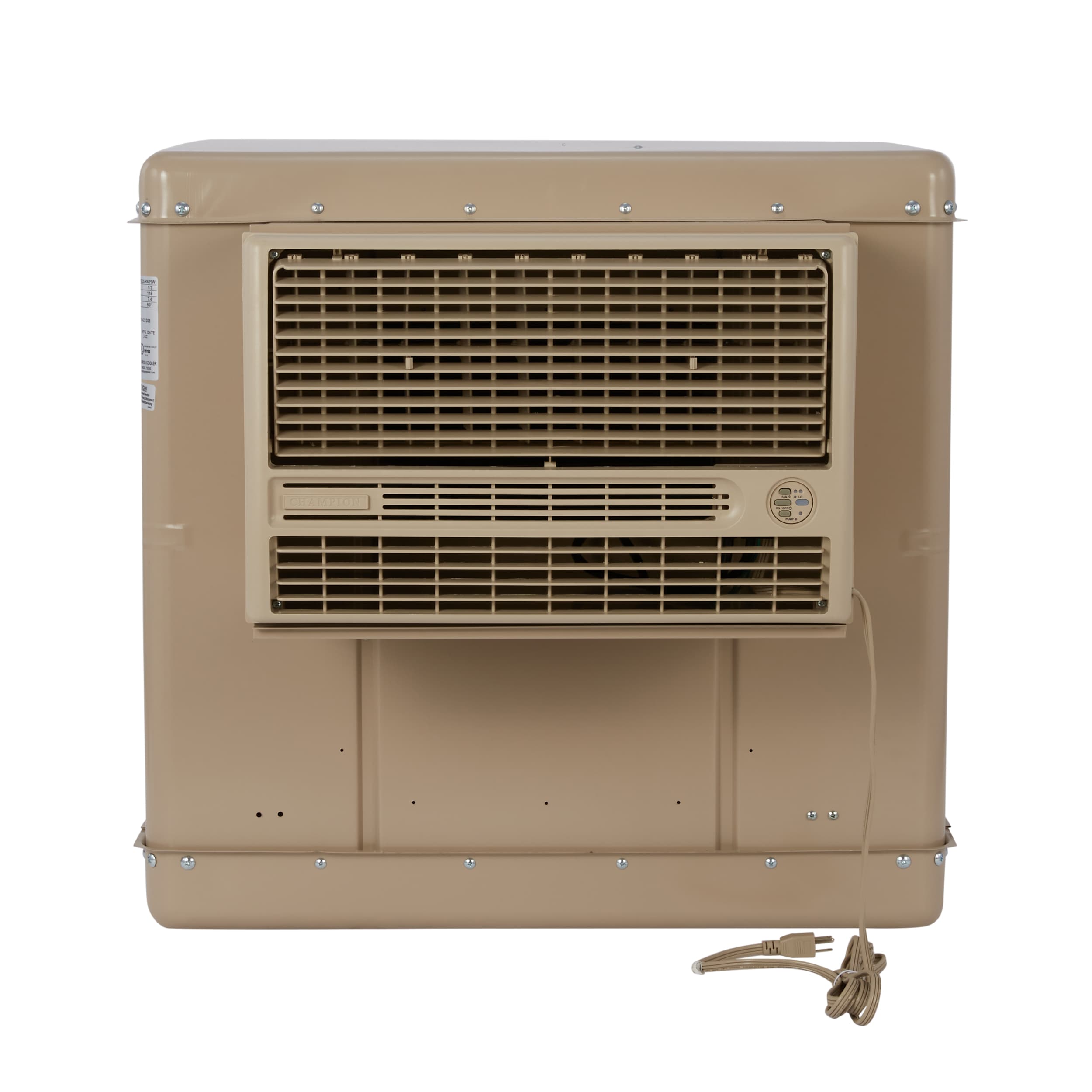 3300-CFM 2-Speed Indoor/Outdoor Window Evaporative Cooler for 900-sq ft (Motor Included) Polyester in Brown | - Essick Air RN35W
