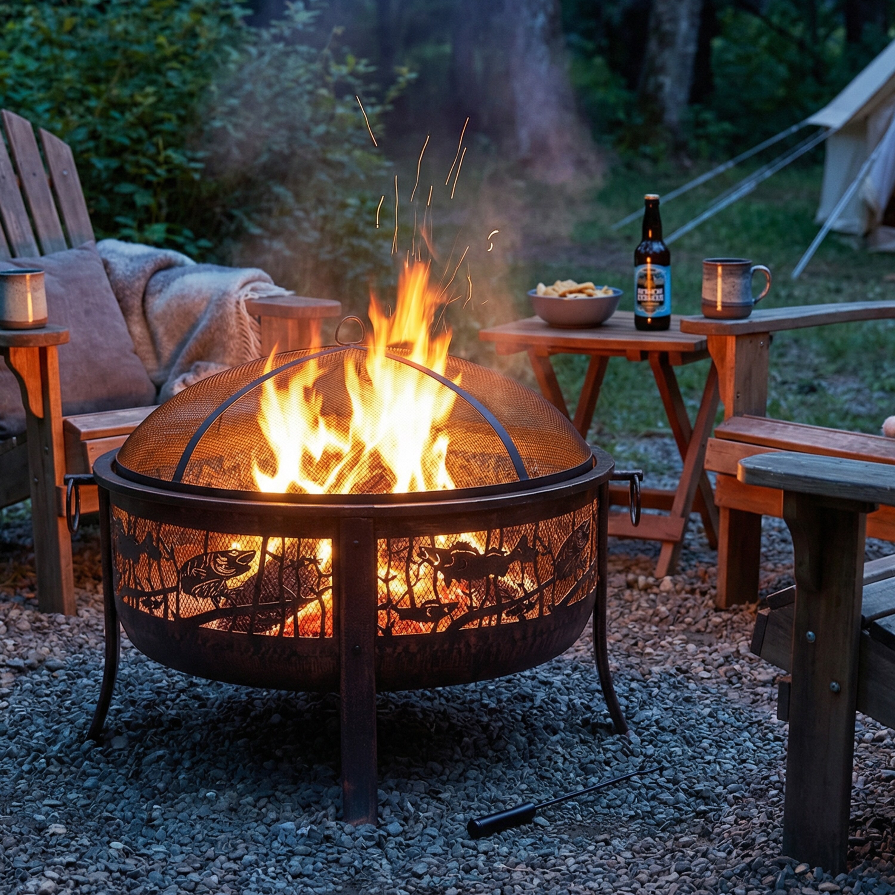 Sunnydaze Decor KF-NFFP31 Outdoor-Woodburning-Firepits - View #13