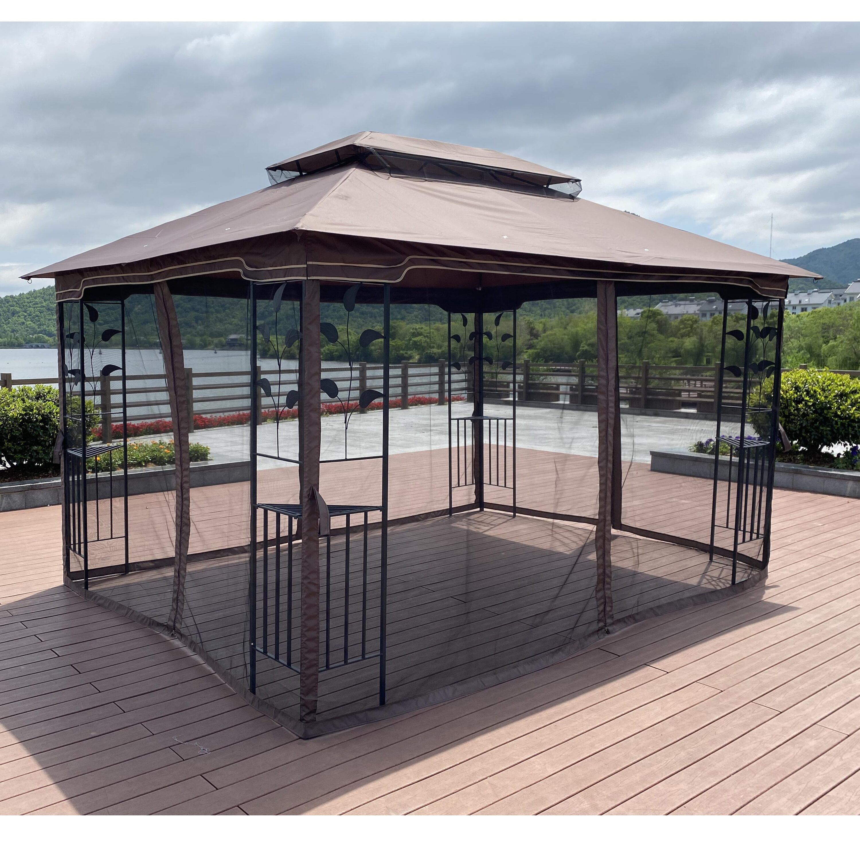 BABOOM BOM-2173ORBEIY Wood-Resin-Gazebos - View #7