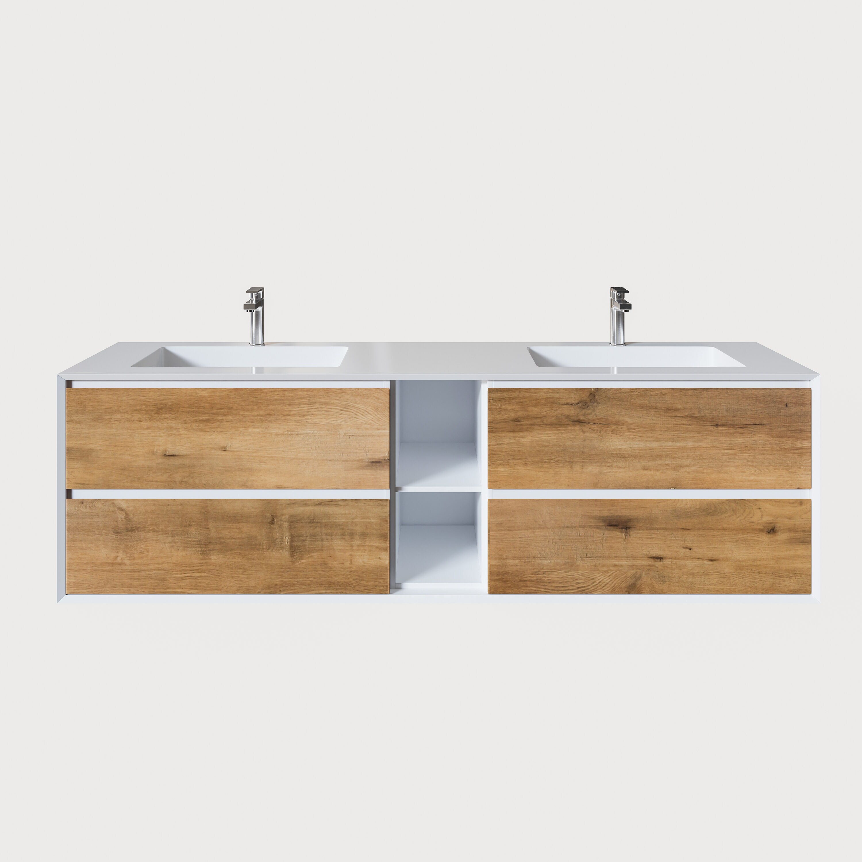 Eviva EVVN777-75OAK-WH Bath-Vanity-Combo - View #9