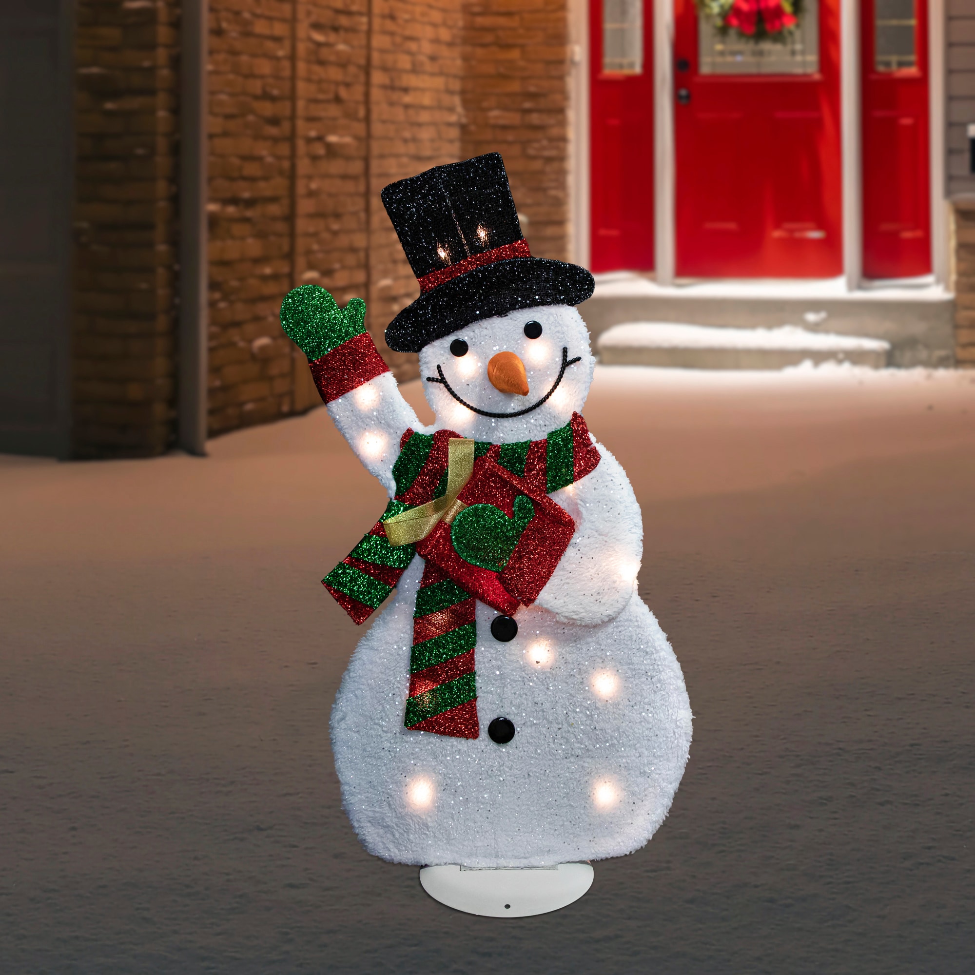 Northlight 32-in Snowman Light Display with Clear Incandescent Lights ...