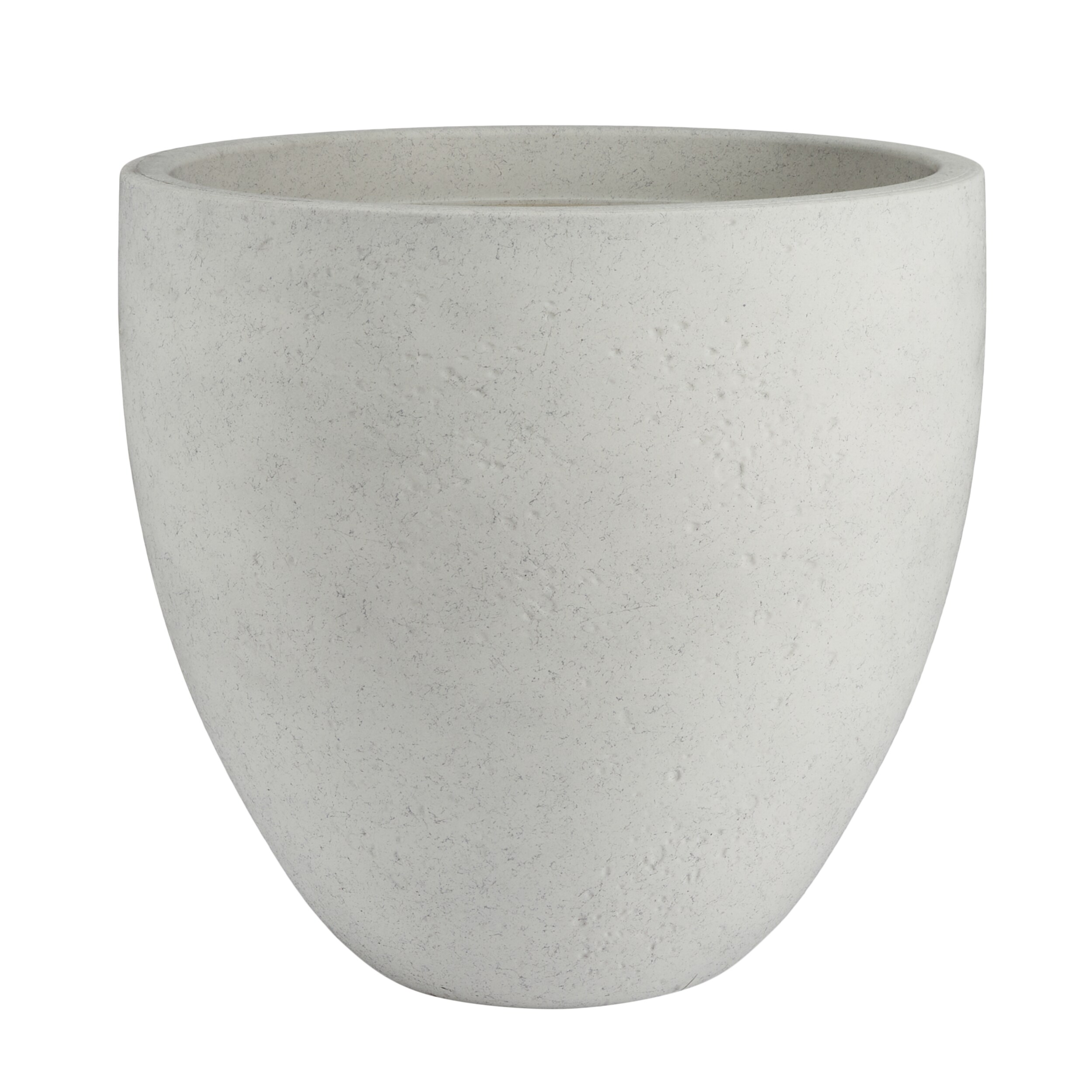 allen + roth Large (25-65-Quart) Pietra White Resin Planter in the Pots ...