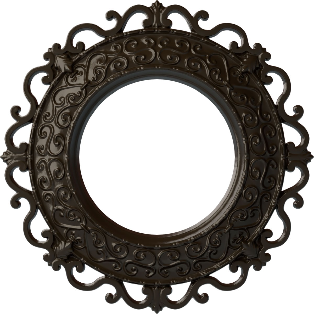 Ekena Millwork CM13ORSHF Orrington 13.25-in W x 13.25-in L Painted Stone Hearth Polyurethane Whole Ceiling Medallion
