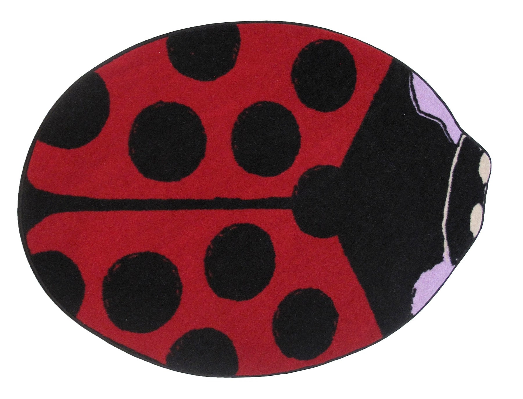 Fun Rugs FTS-072 3539 Fun Time Shape 3 X 3 Red Oval Indoor Area Rug