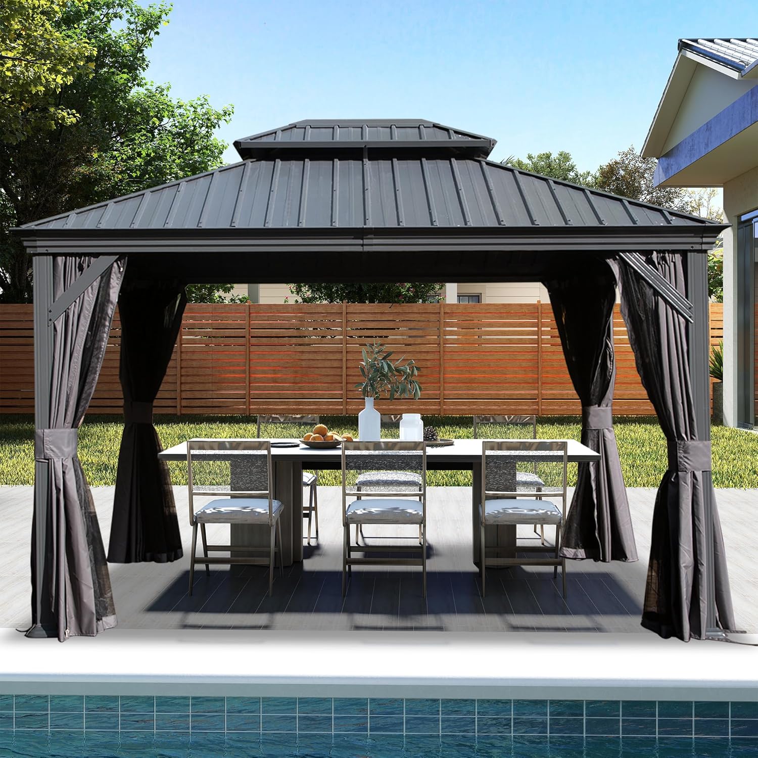 LOVMOR SF-W-W1859S00199 Wood-Resin-Gazebos - View #6