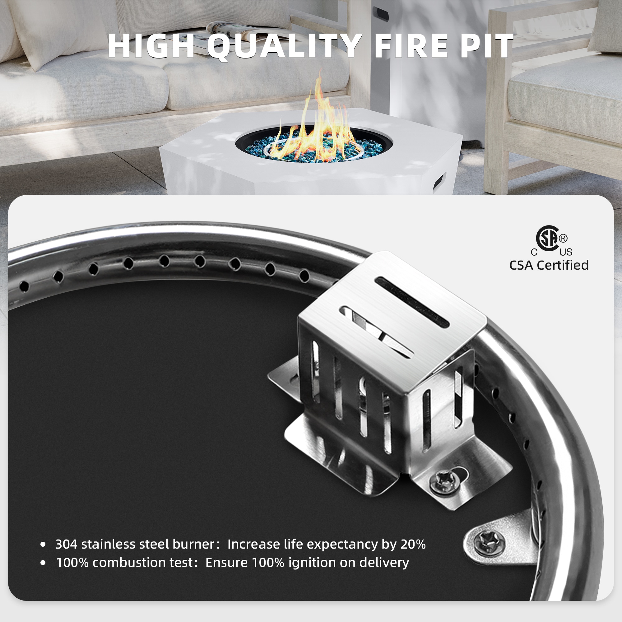 Patio Watcher BT-28H-PW-RGS Outdoor-Gas-Firepits - View #4