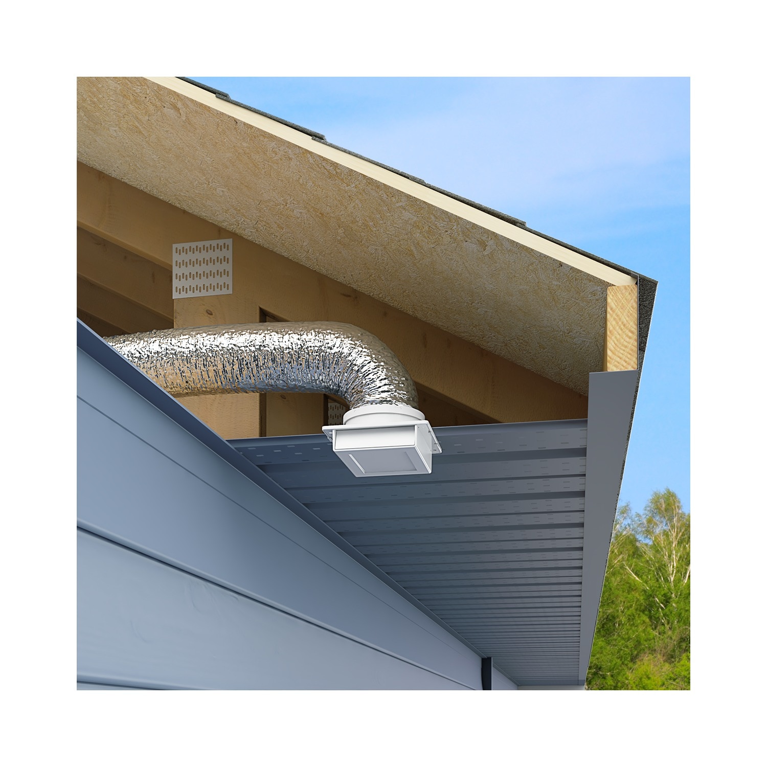 IMPERIAL 8-in x 300-in Insulated Polyester Flexible Duct R 8 in