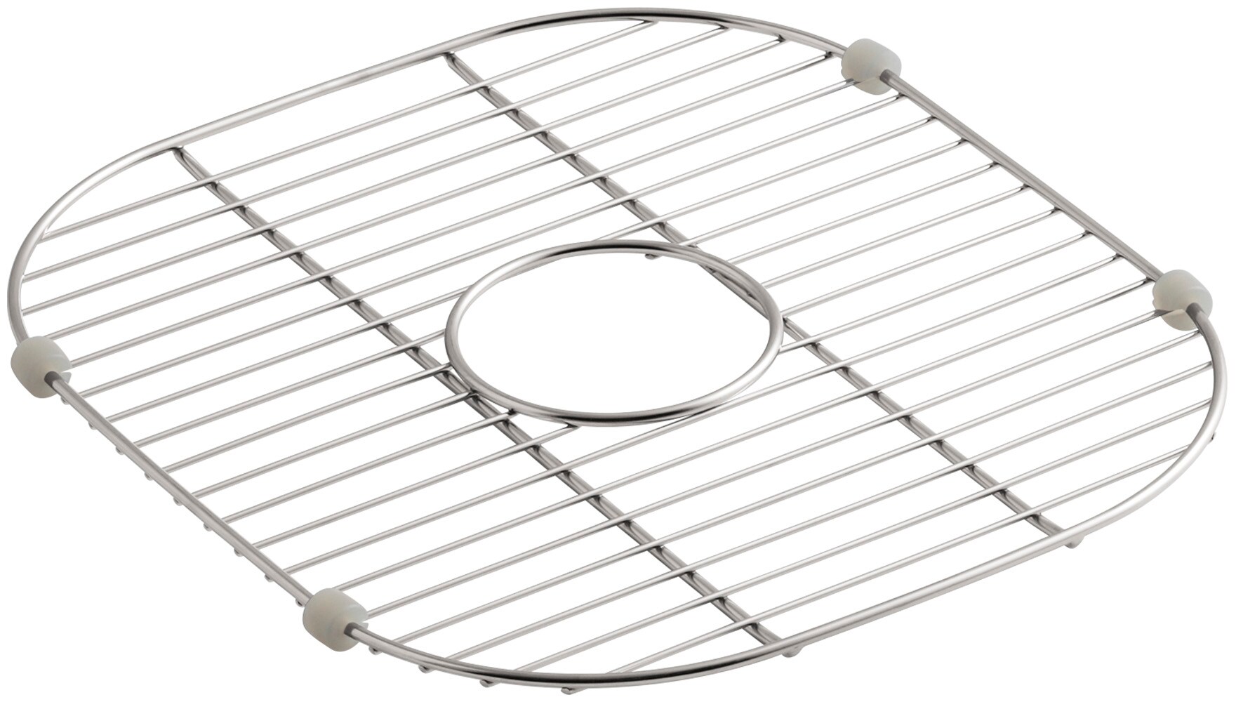 KOHLER 6390-ST 14.875-in x 13.5-in Center Drain Stainless Steel Sink Grid