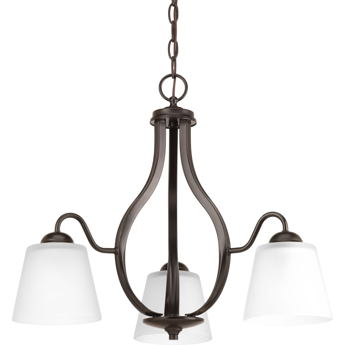 Progress Lighting Arden Collection 3-Light Antique Bronze Chandelier