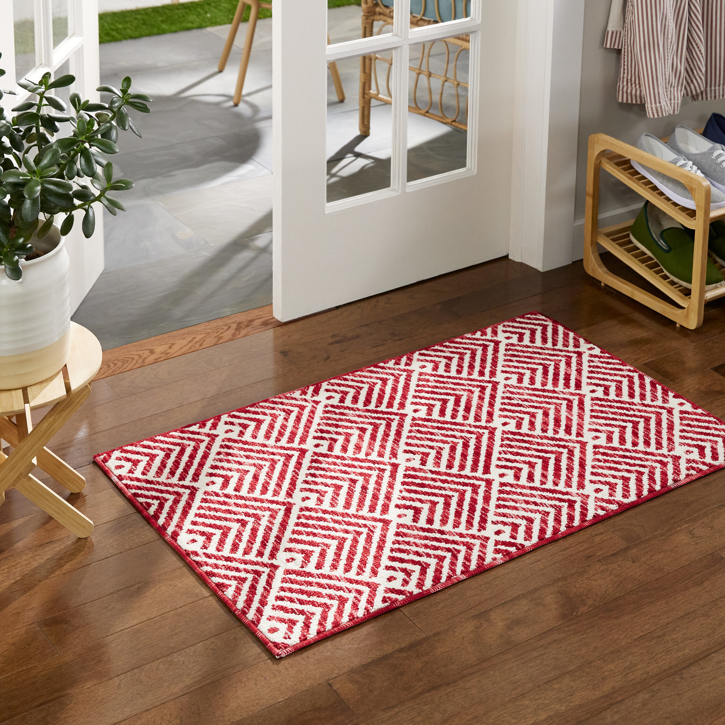 Clorox 2-ft x 3-ft Gray Rectangular Indoor Door Mat in the Mats department  at