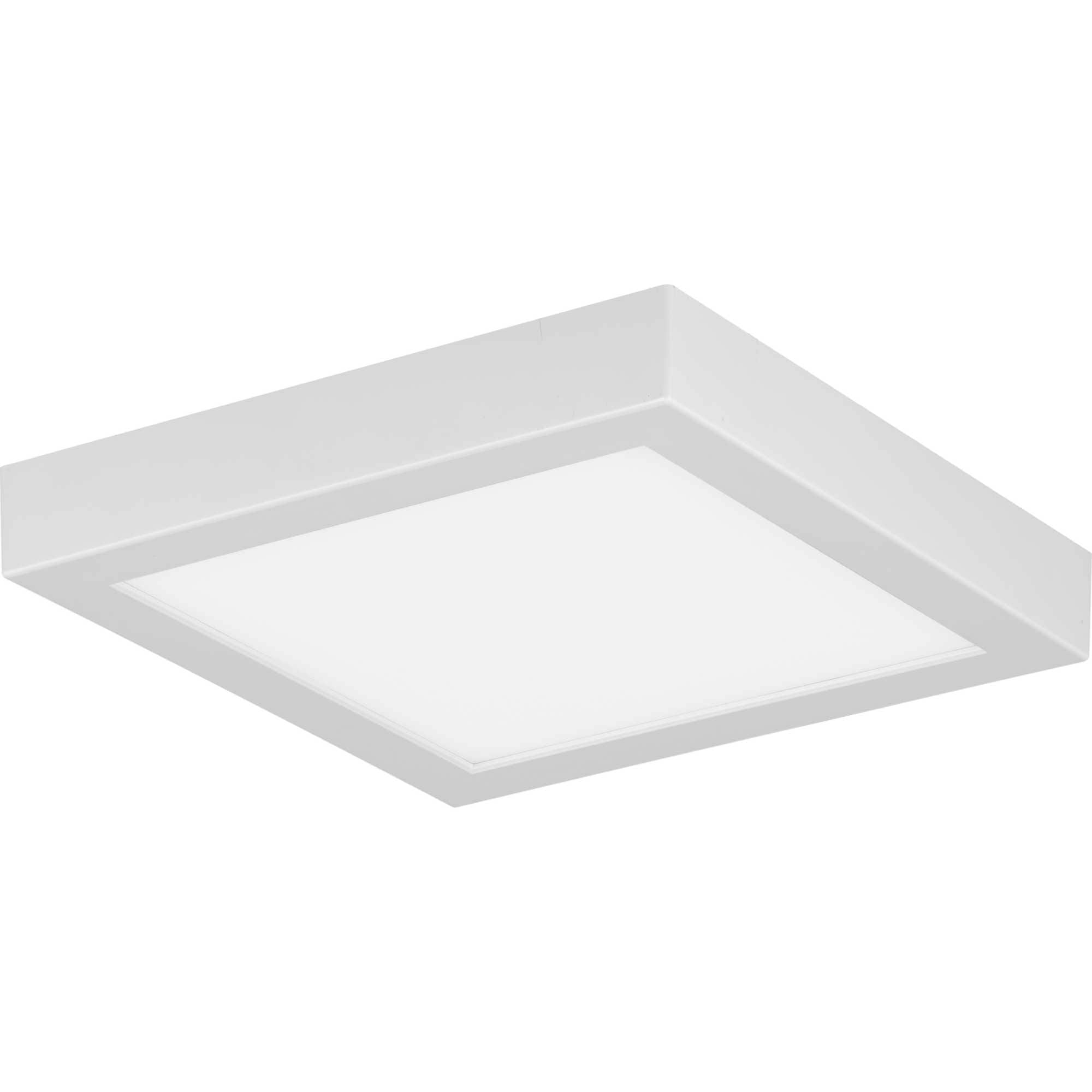 Progress Lighting P810019-030-30 Everlume 1 -Light 7-in White Indoor/Outdoor Integrated LED Flush Mount Light