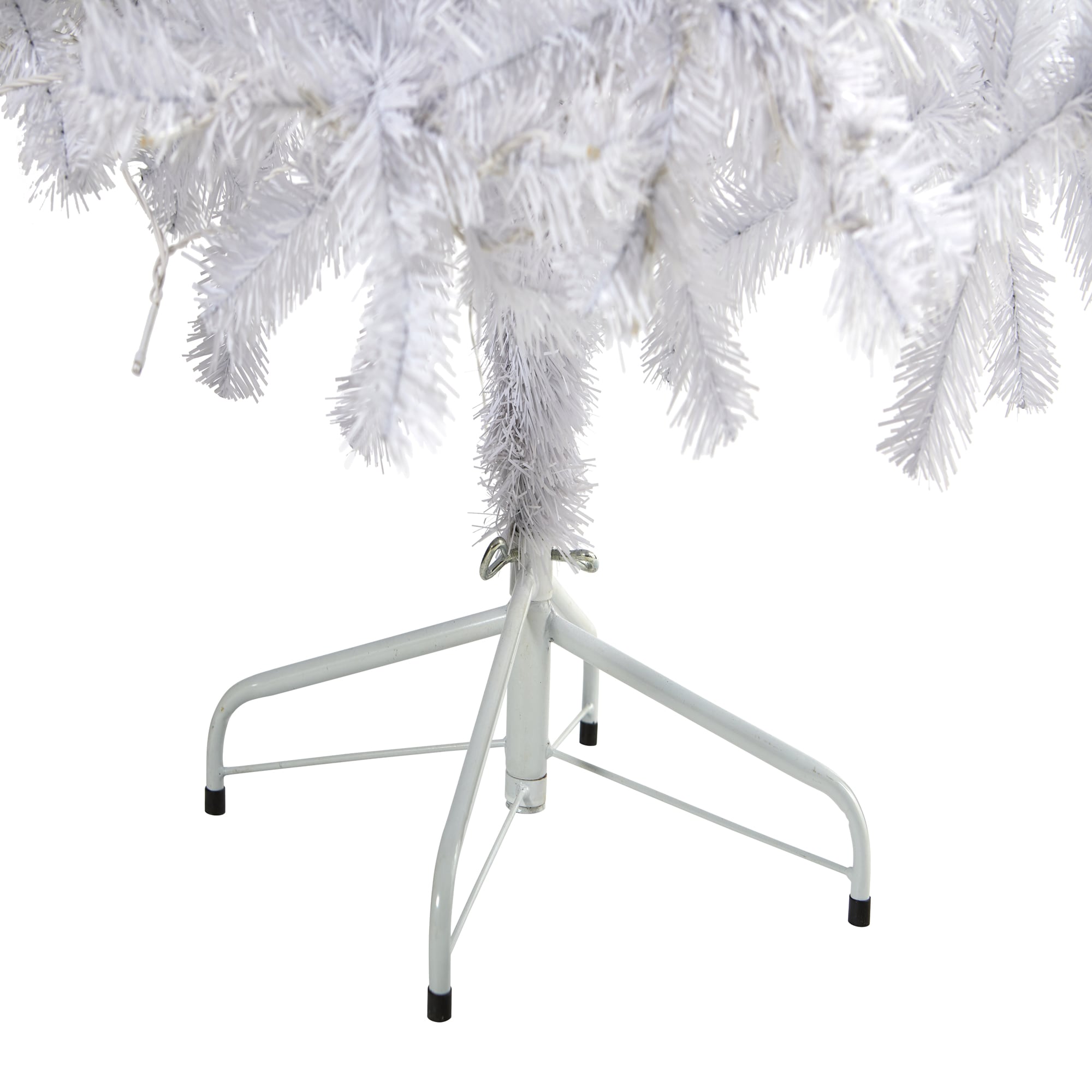 6ft White Pine Artificial Christmas Tree with Bendable Branches