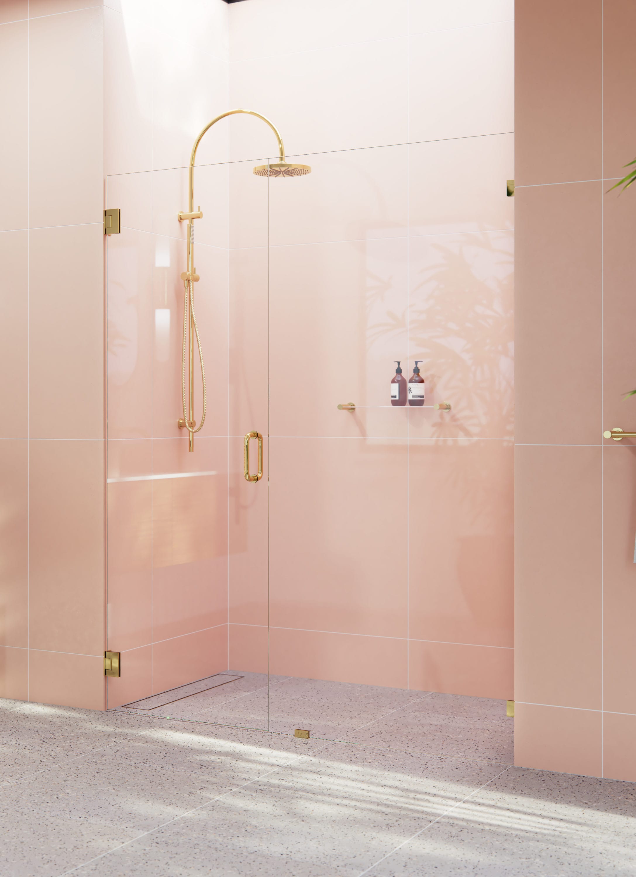 Glass Warehouse GW-WH-61-25-PB Shower-Doors - View #2