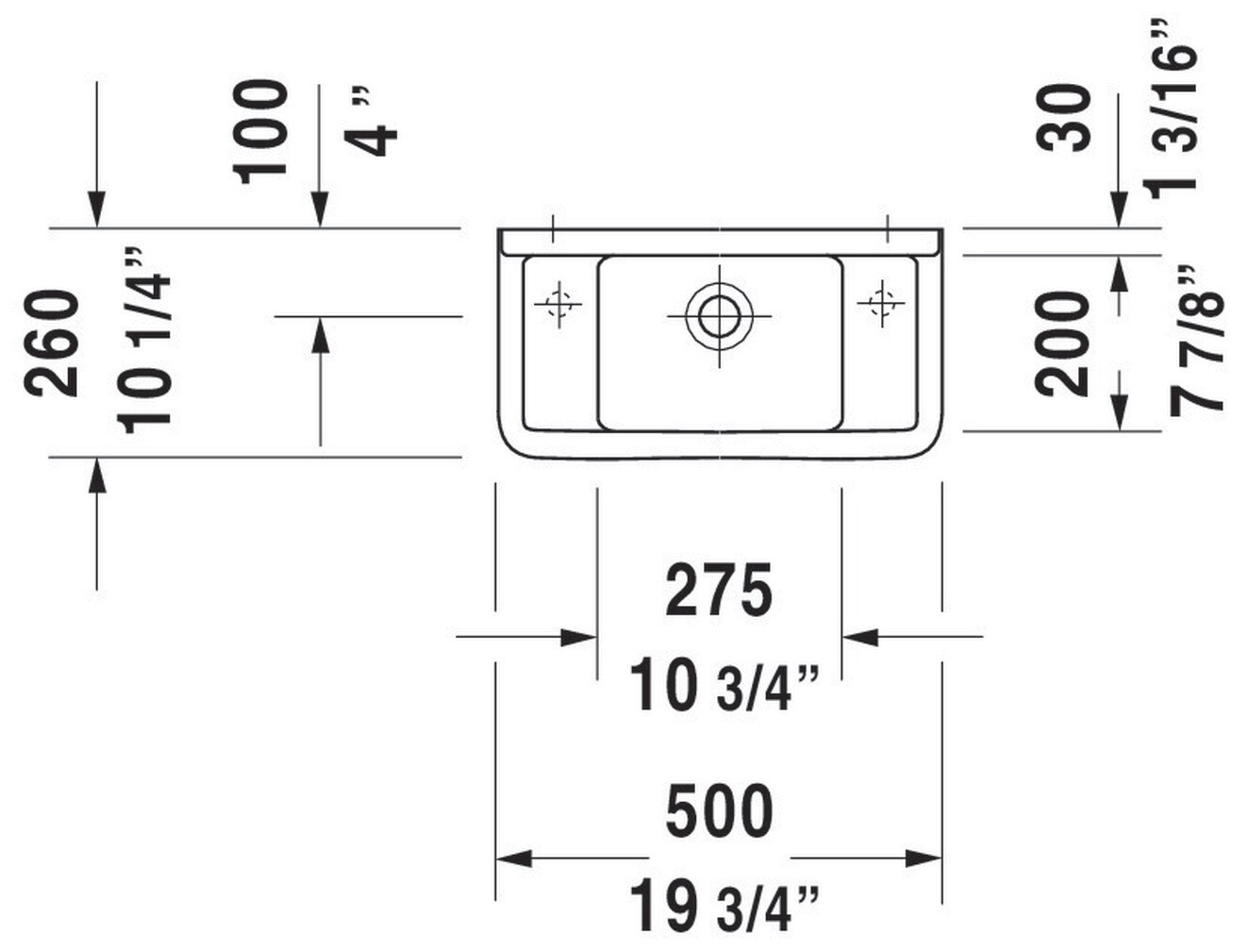 Duravit 0751500000 Bath-Sink - View #2