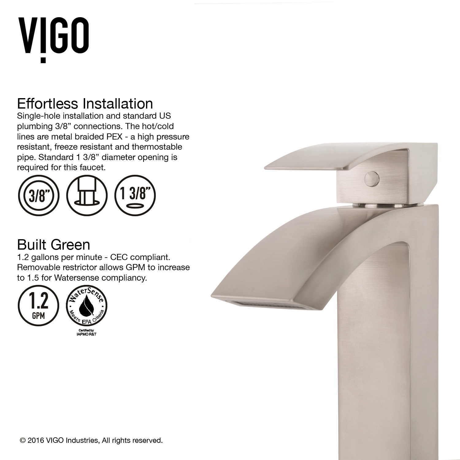 VIGO VGT1210 Bath-Sink - View #11
