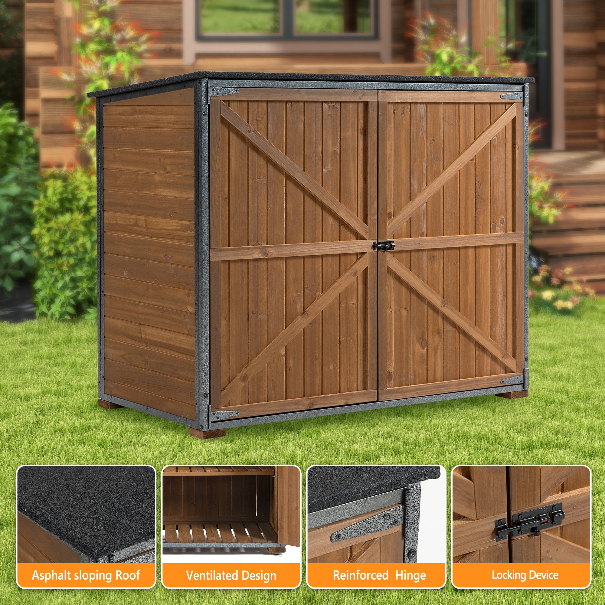 Mondawe MO-HO-84303 Wood-Storage-Buildings - View #6