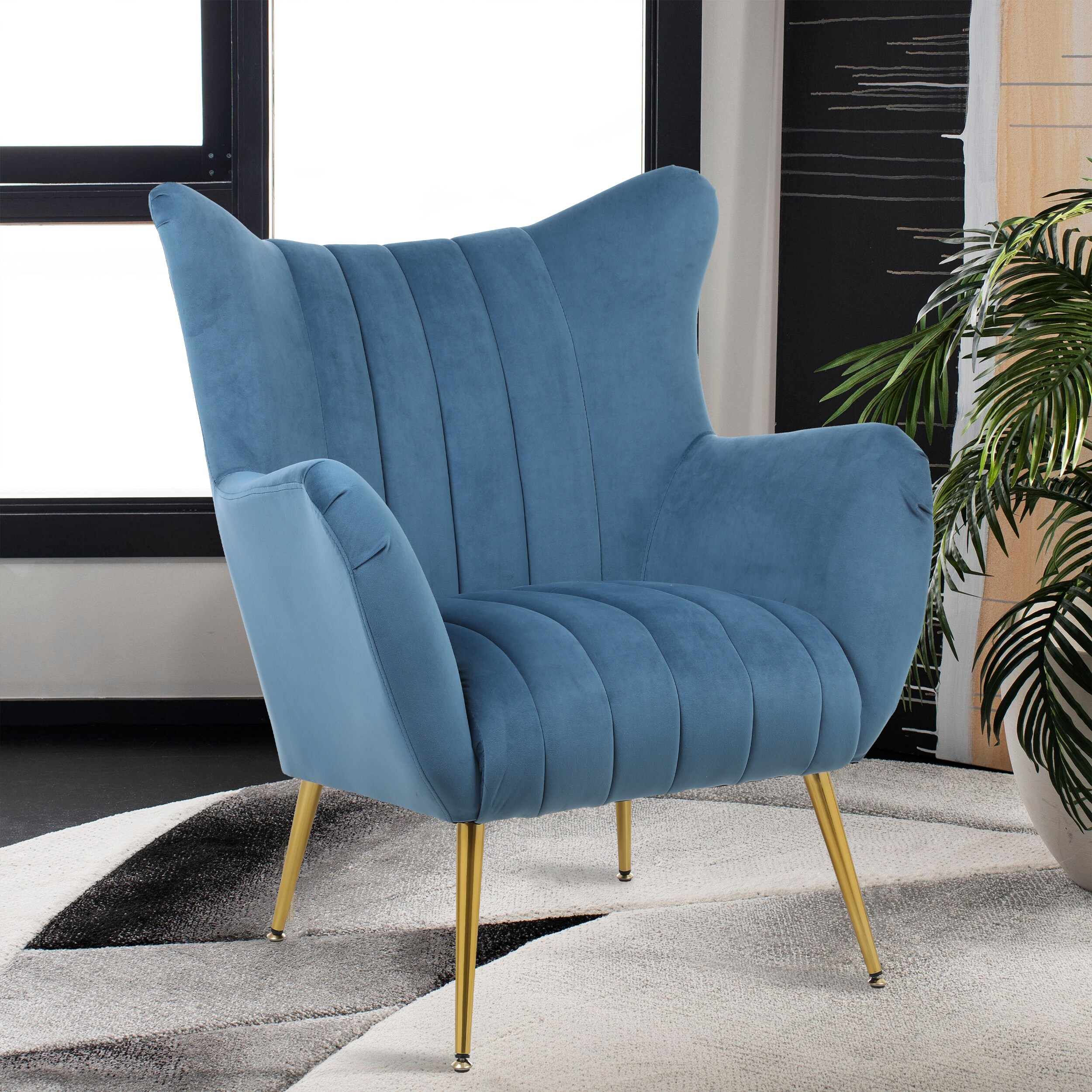 CASAINC WF-HFSN133-BL Dining-Chairs - View #3