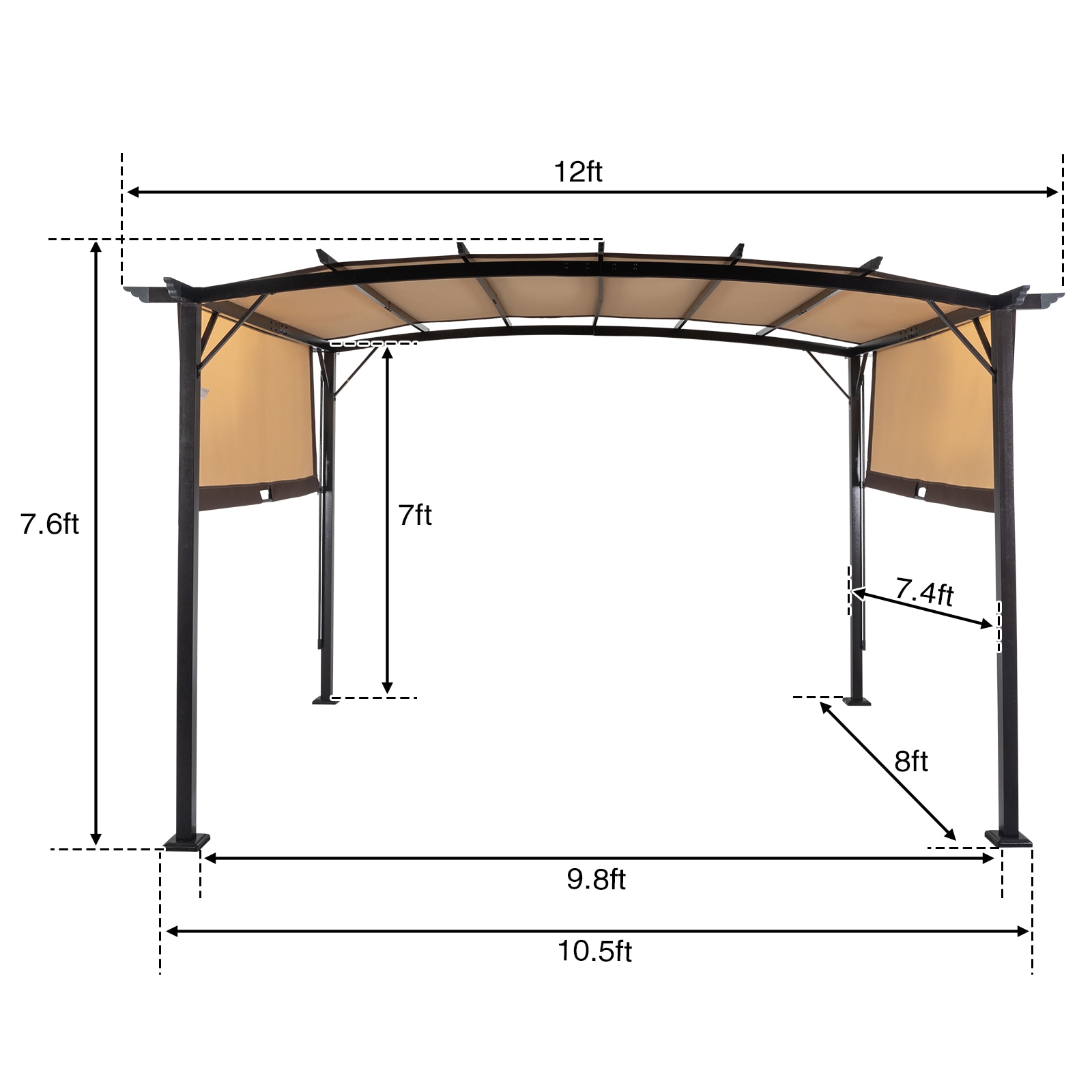 Winado 857298248986 Wood-Resin-Gazebos - View #3