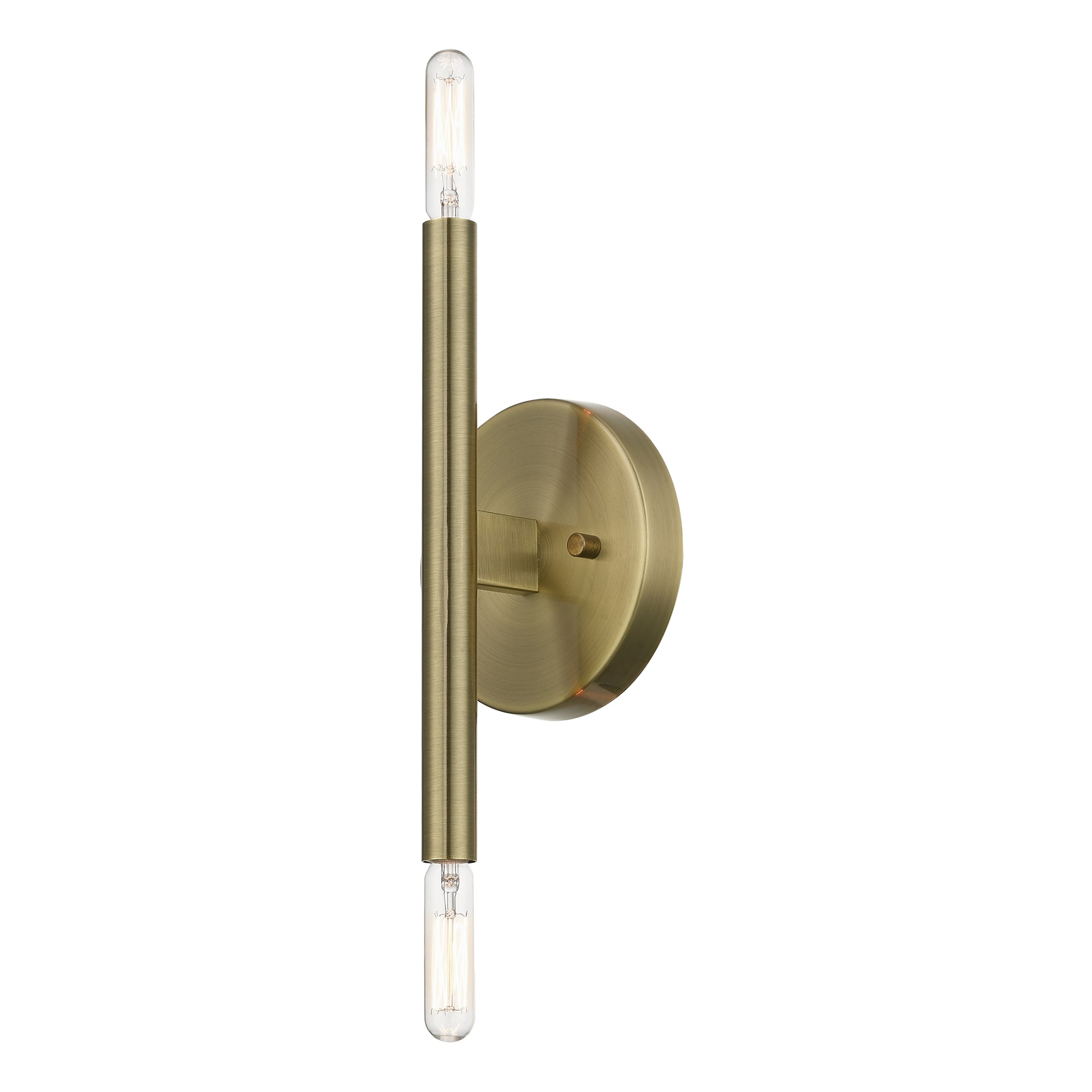 Copenhagen Elegance 2-Light Antique Brass Wall Sconce