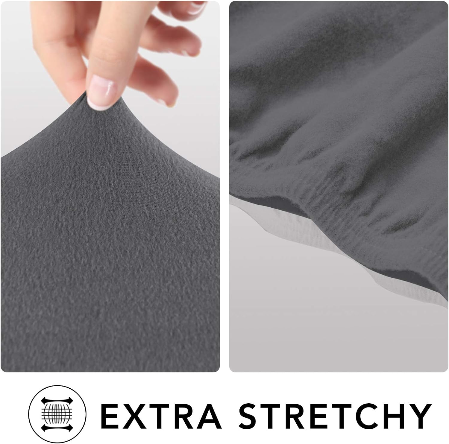 J&V TEXTILES STRETCH-SOFA GRAY slipcovers - View #4
