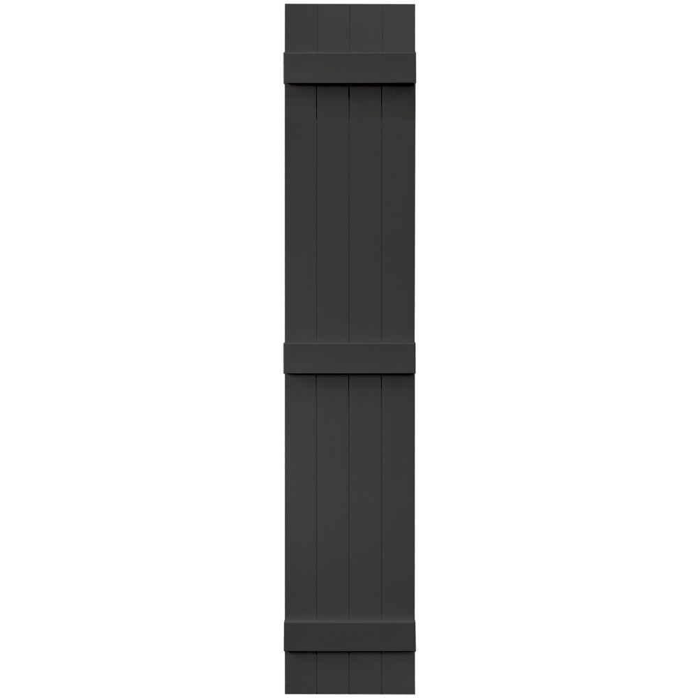 Vantage V6831480002 13.875-in W x 79.875-in H Black Exterior Shutters