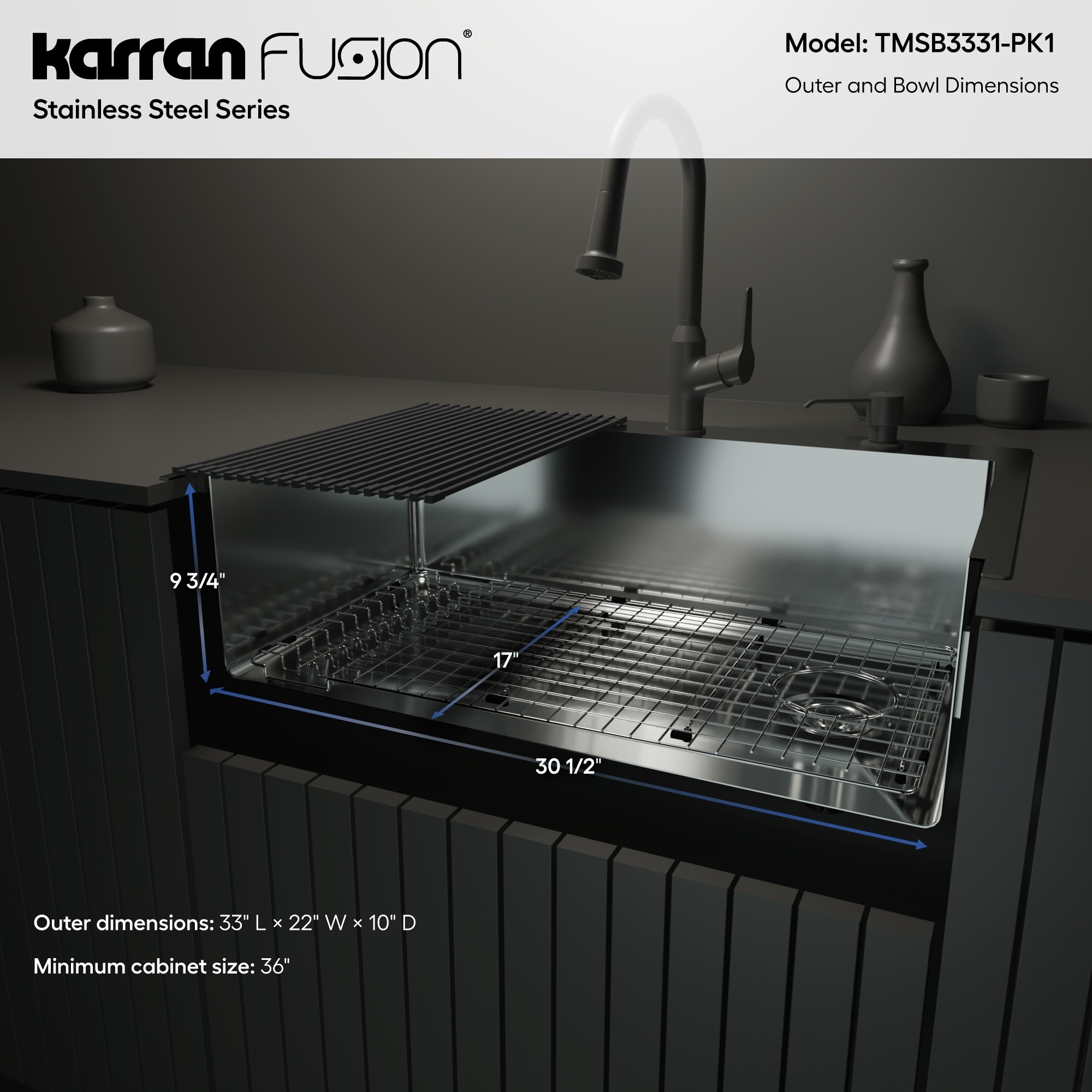 Karran TMSB3331-PK1 Kitchen-Sinks - View #6