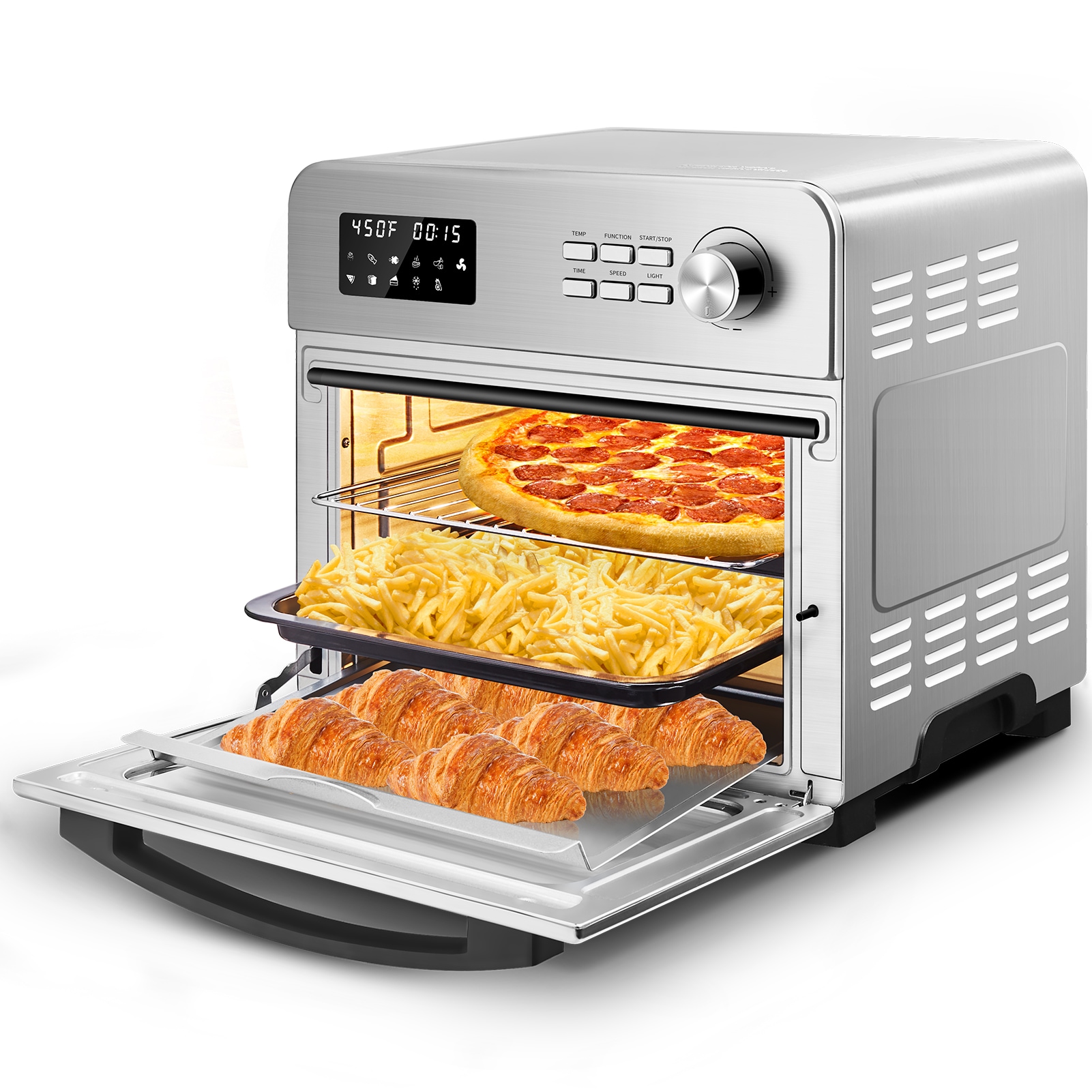 GZMR 6-Slice Green Convection Toaster Oven with Rotisserie (1550-Watt)