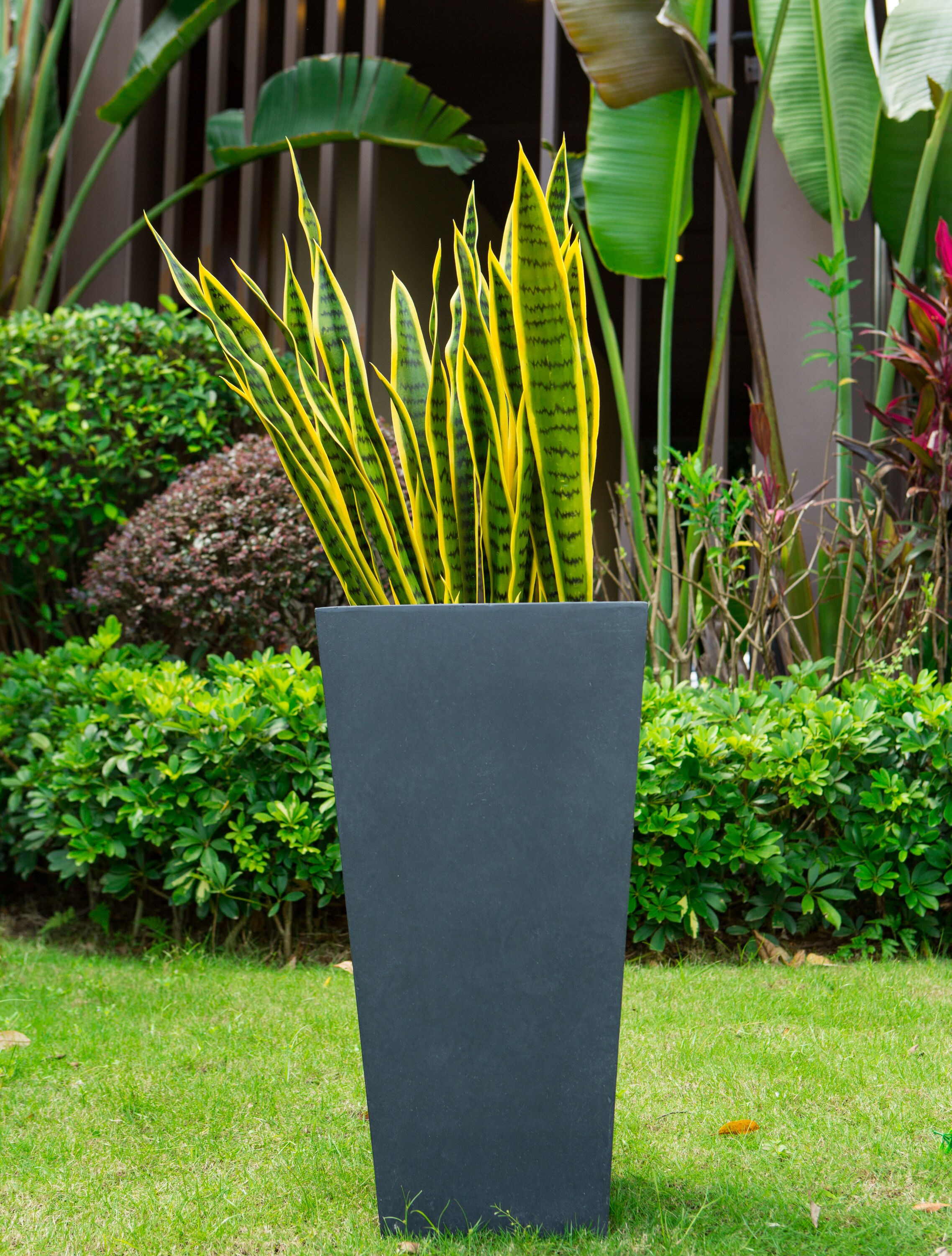 KANTE 12.6-in W x 24.4-in H Black Concrete Contemporary/Modern Indoor ...