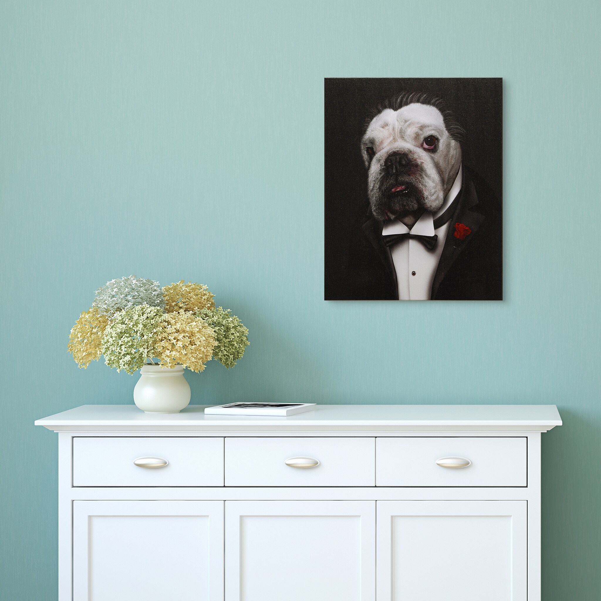 Empire Art Direct Pets Rock Big Doggie Graphic Art on Wrapped Dog Canvas  Wall Art 