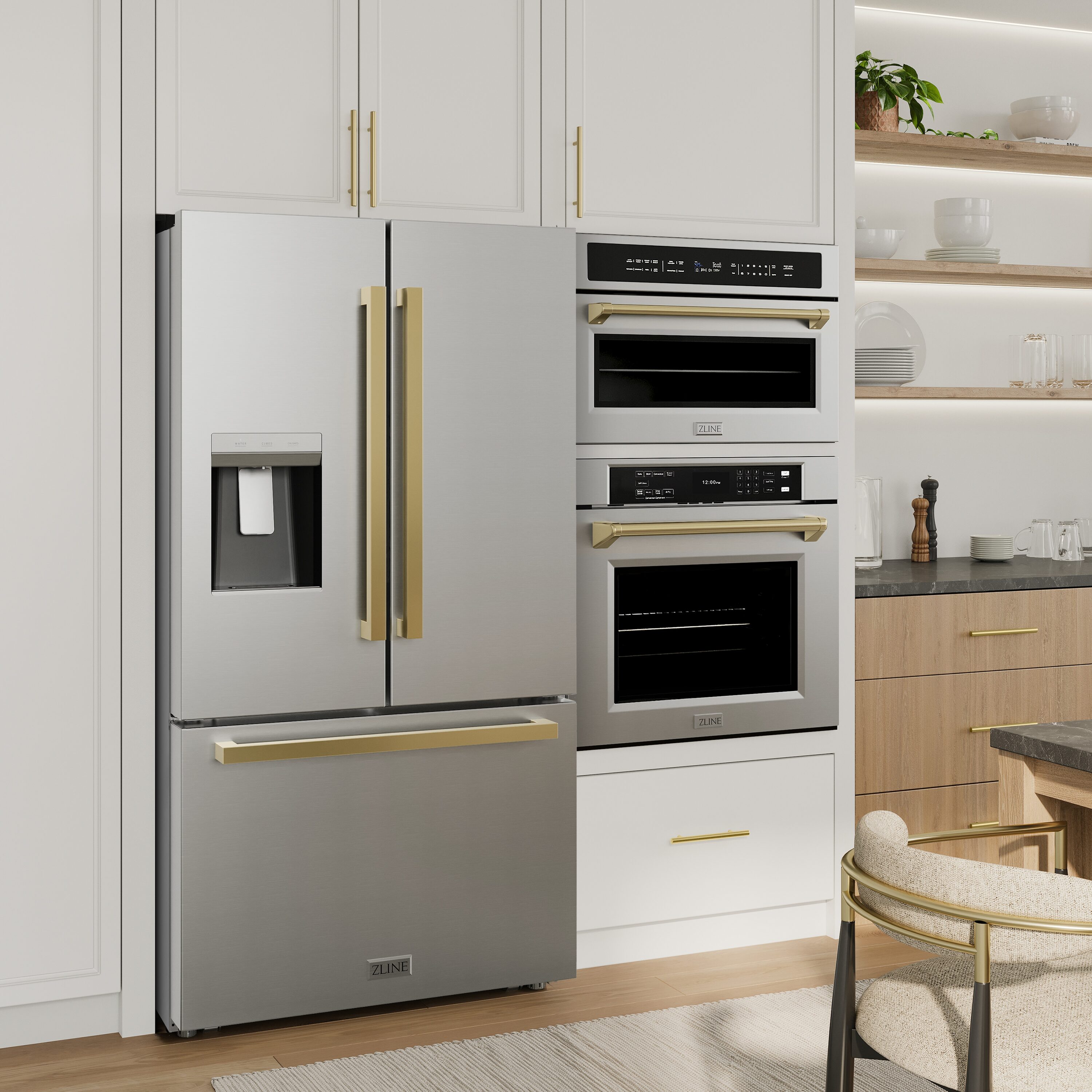 ZLINE KITCHEN & BATH RSMZ-W-36-FG French-Door-Refrigerators - View #7
