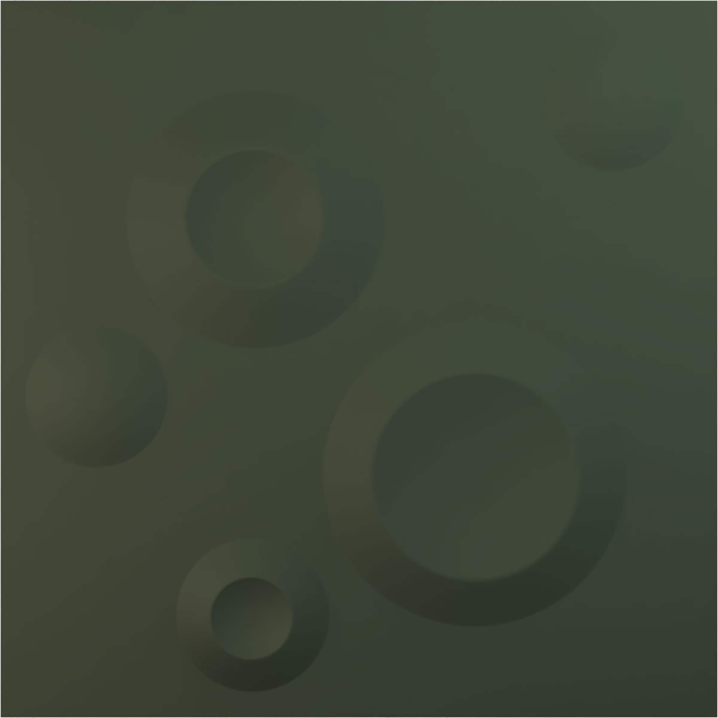 Ekena Millwork WP20X20COGHC-CASE-12 19-5/8-in x 19-5/8-in Embossed Paintable/Stainable Green PVC Wall Panel ( 12 -Pack, Covers 32.04 )