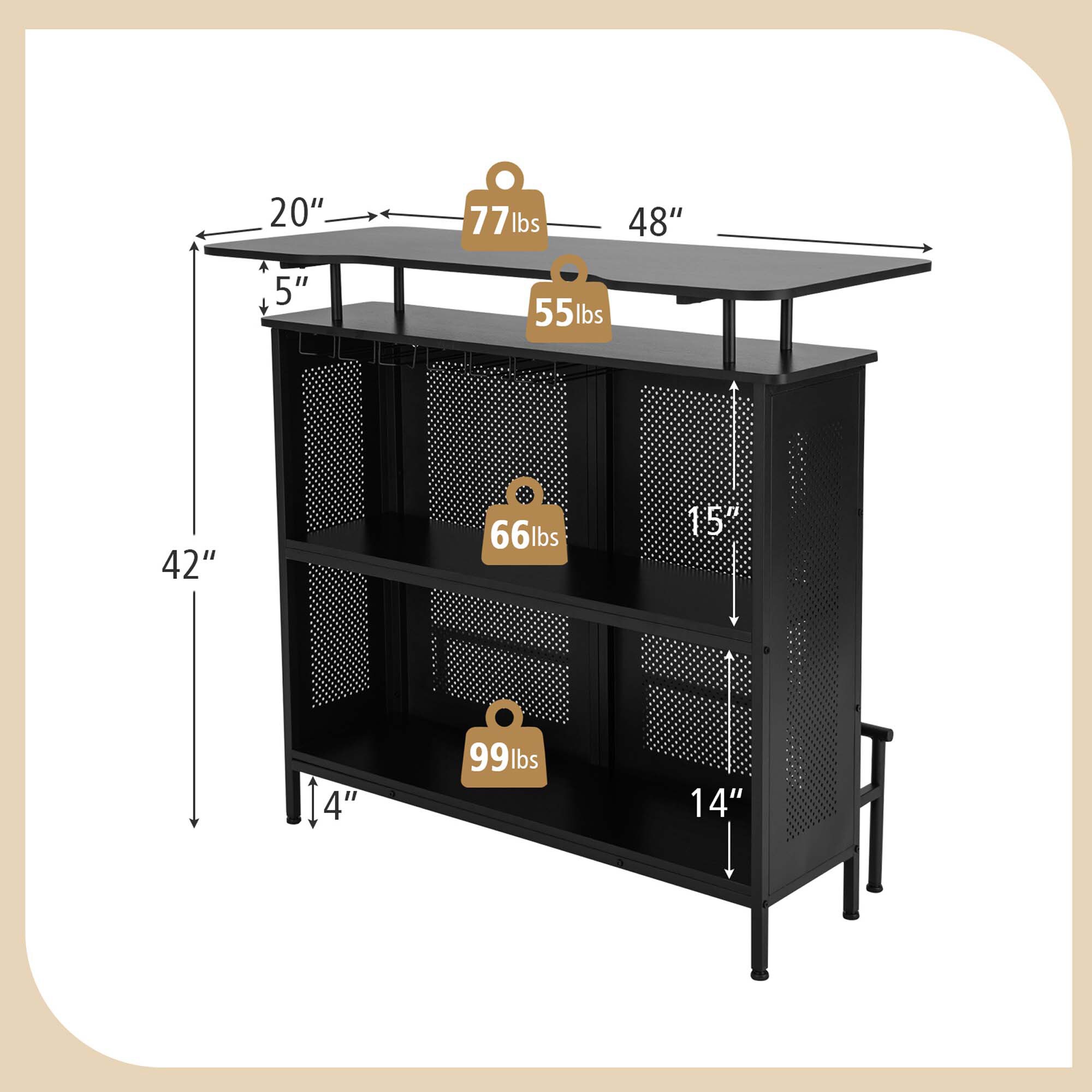Goplus LWS00457 Dining-Tables - View #2