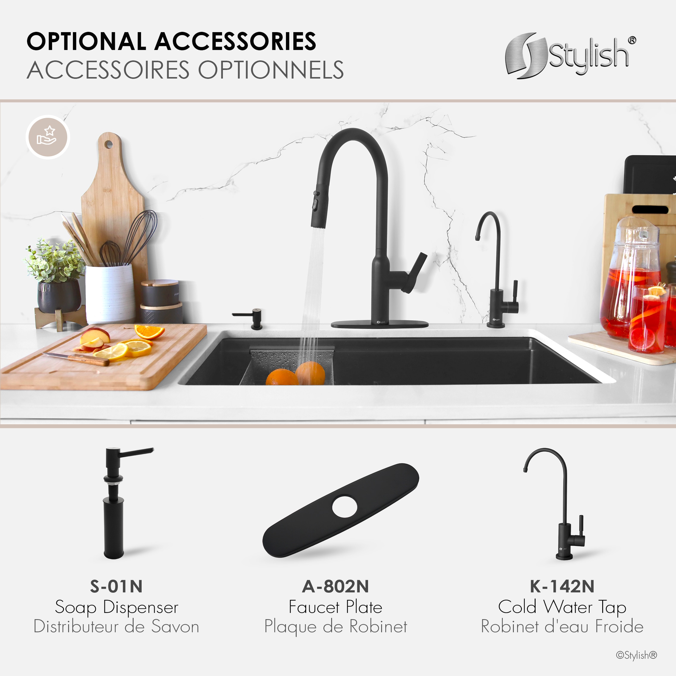 Stylish K-133N Kitchen-Faucets - View #11