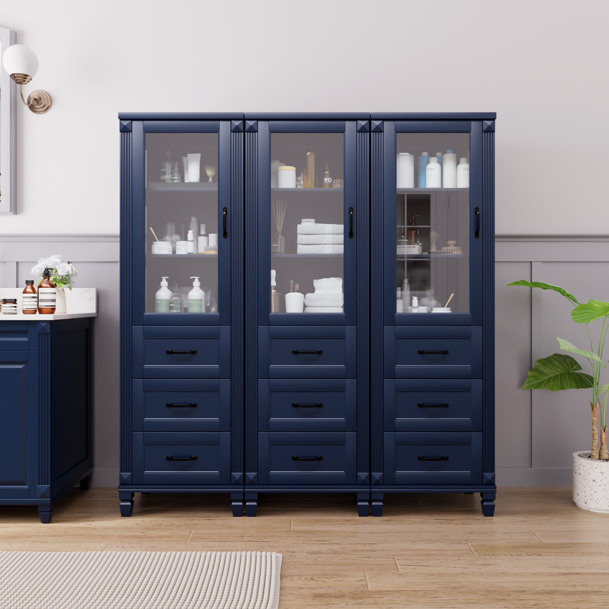 VOUA SAF-XNECW2-BE1 Linen-Cabinets - View #4