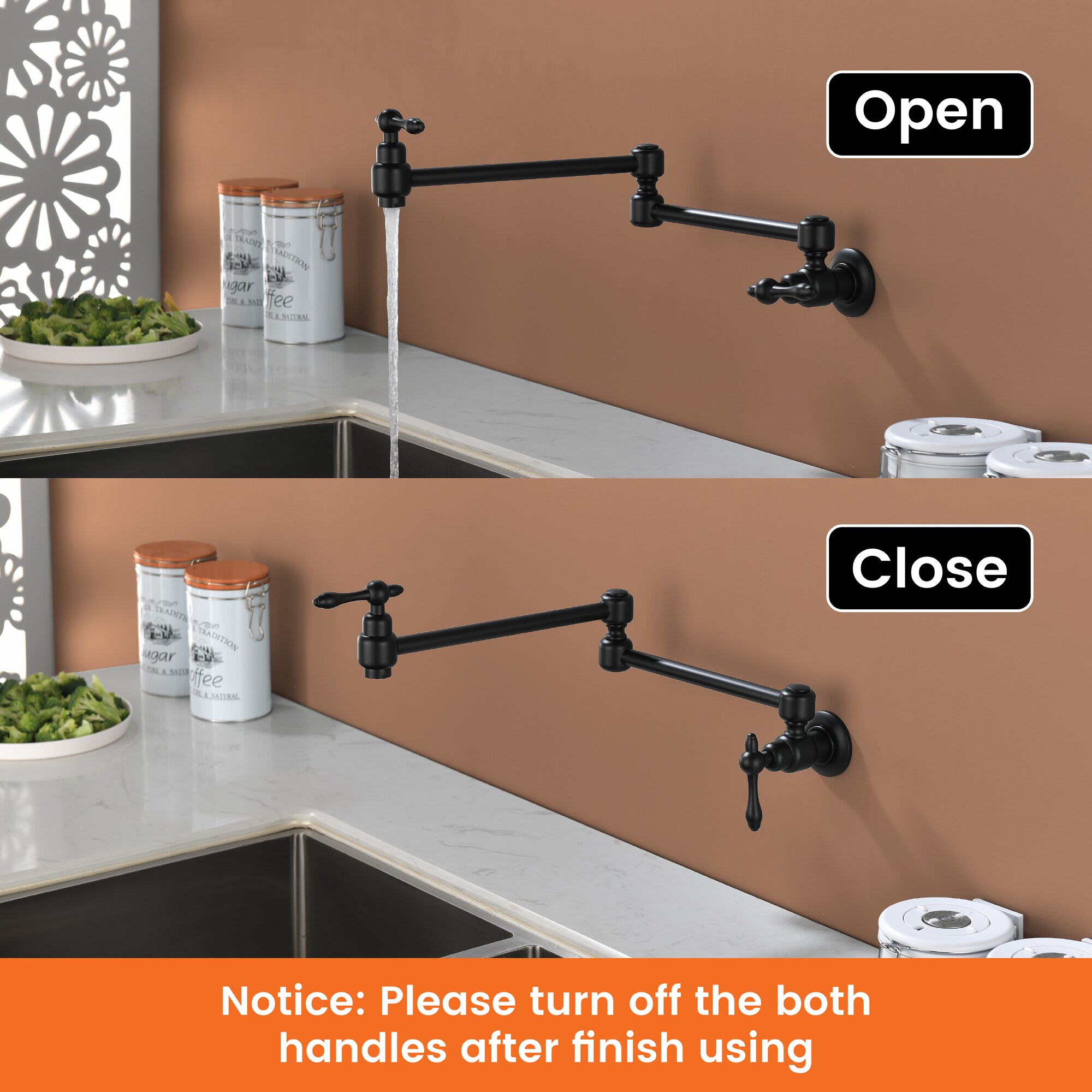 WELLFOR DTG-45PFMB Kitchen-Faucets - View #12