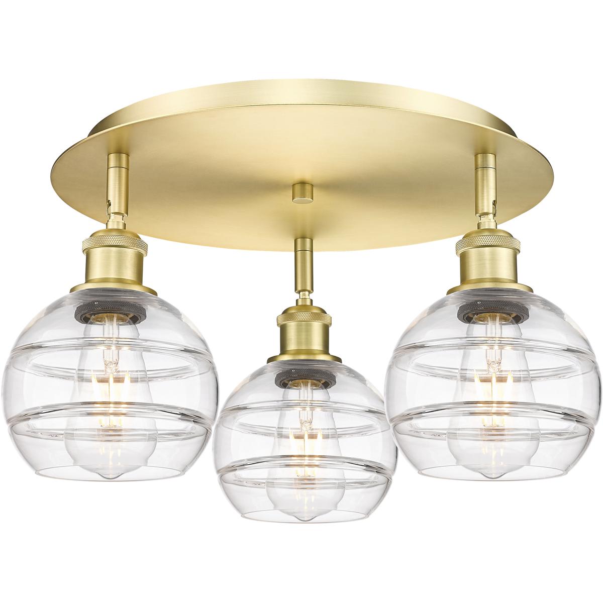 Innovations Lighting 2670873 516-3C-SG-G556-6CL Ballston Rochester Flush Mount