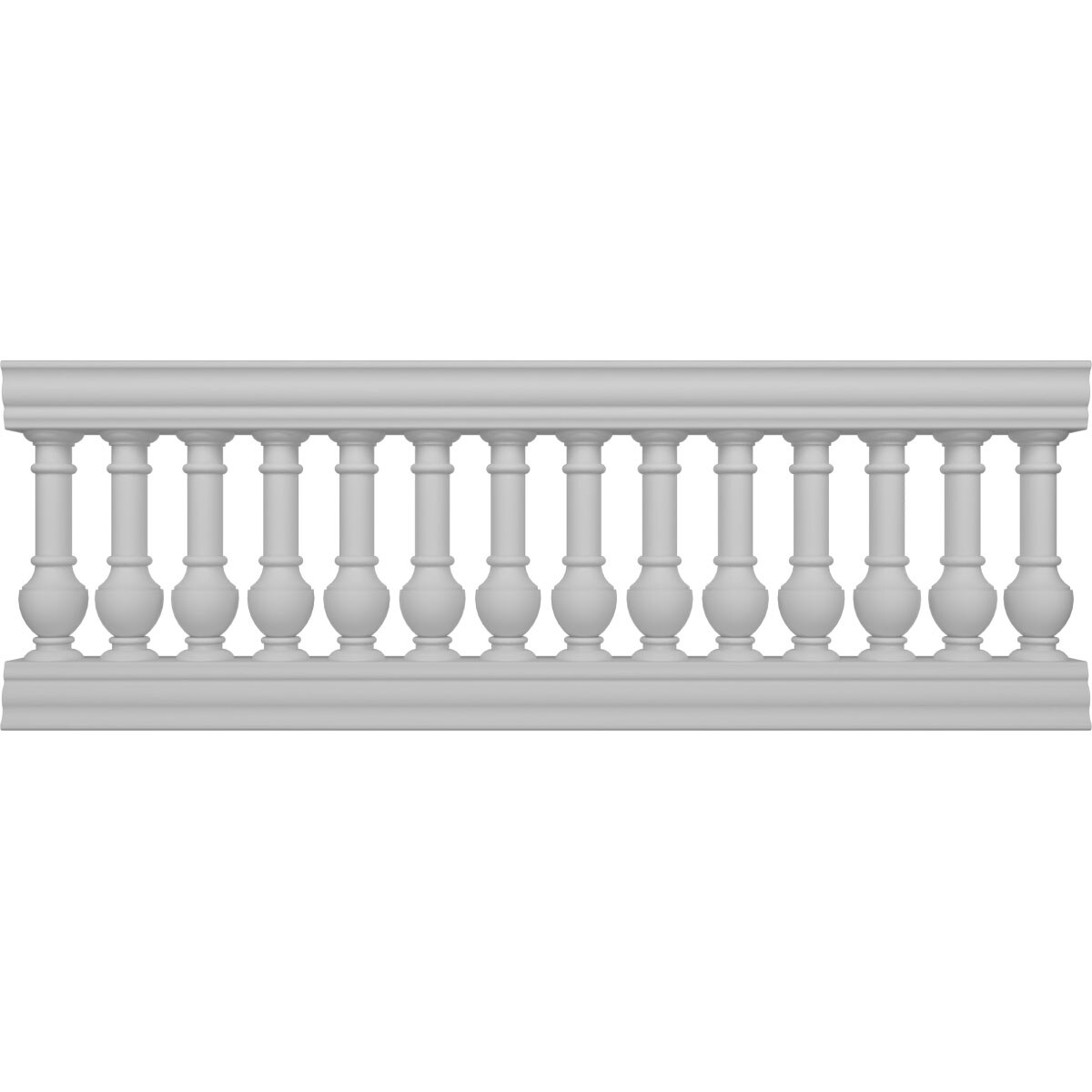 Ekena Millwork BALK32X084YON FiberThane 7-Feet x 32-Inches York Fiberglass Deck Rail Kit