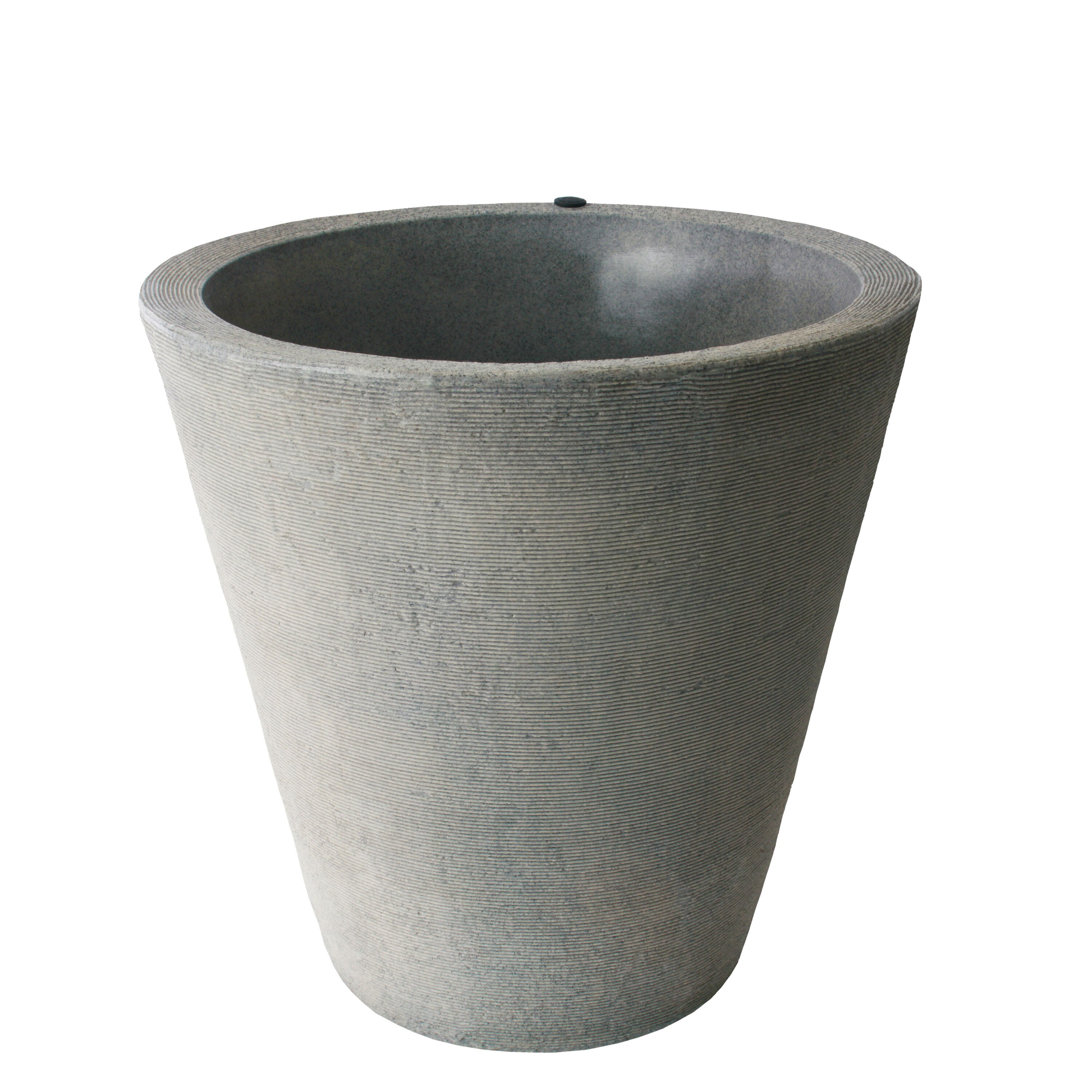 Algreen Products 89803 16.0-in W Large Gray Plastic Indoor/Outdoor Planter with Drainage Holes with Self Watering
