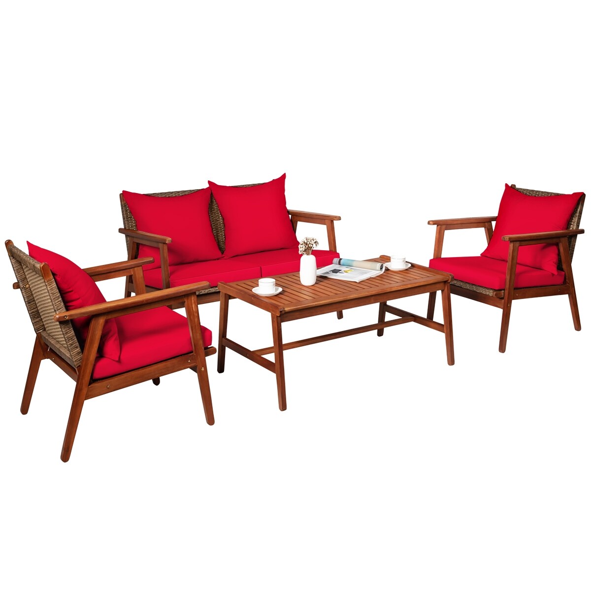 WELLFOR OUS66517RE+ Patio-Conversation-Sets - View #4