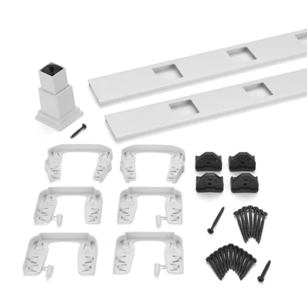 Trex WTSQHIK06FS Transcend 3.81-in x 74.94-in Classic White Unfinished Composite Exterior Connector