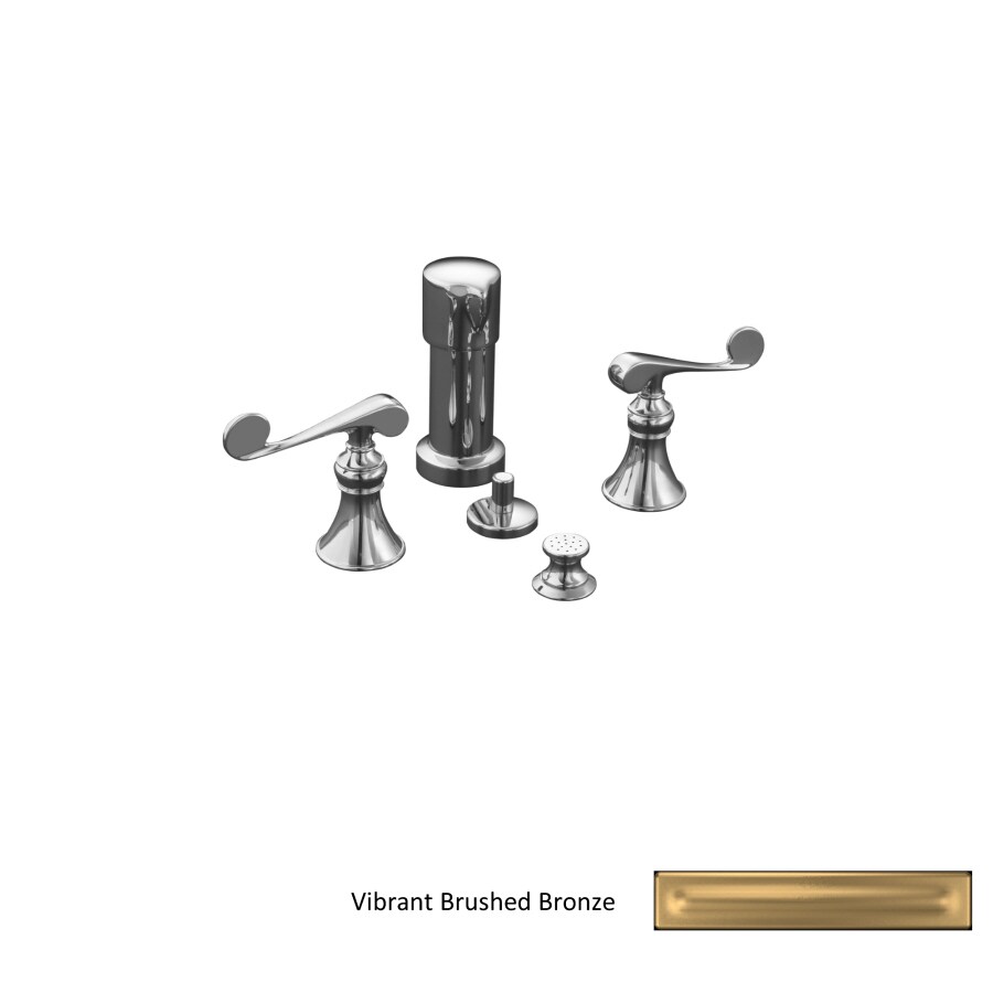 Kohler Revival Vibrant Brushed Bronze Vertical Spray 4 Hole Bidet Faucet At 1854