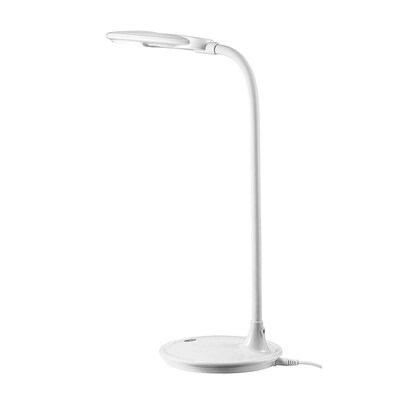 Swing Arm Desk Lamp With Plastic Shade, Sharper Image Magnifying Floor Lamp