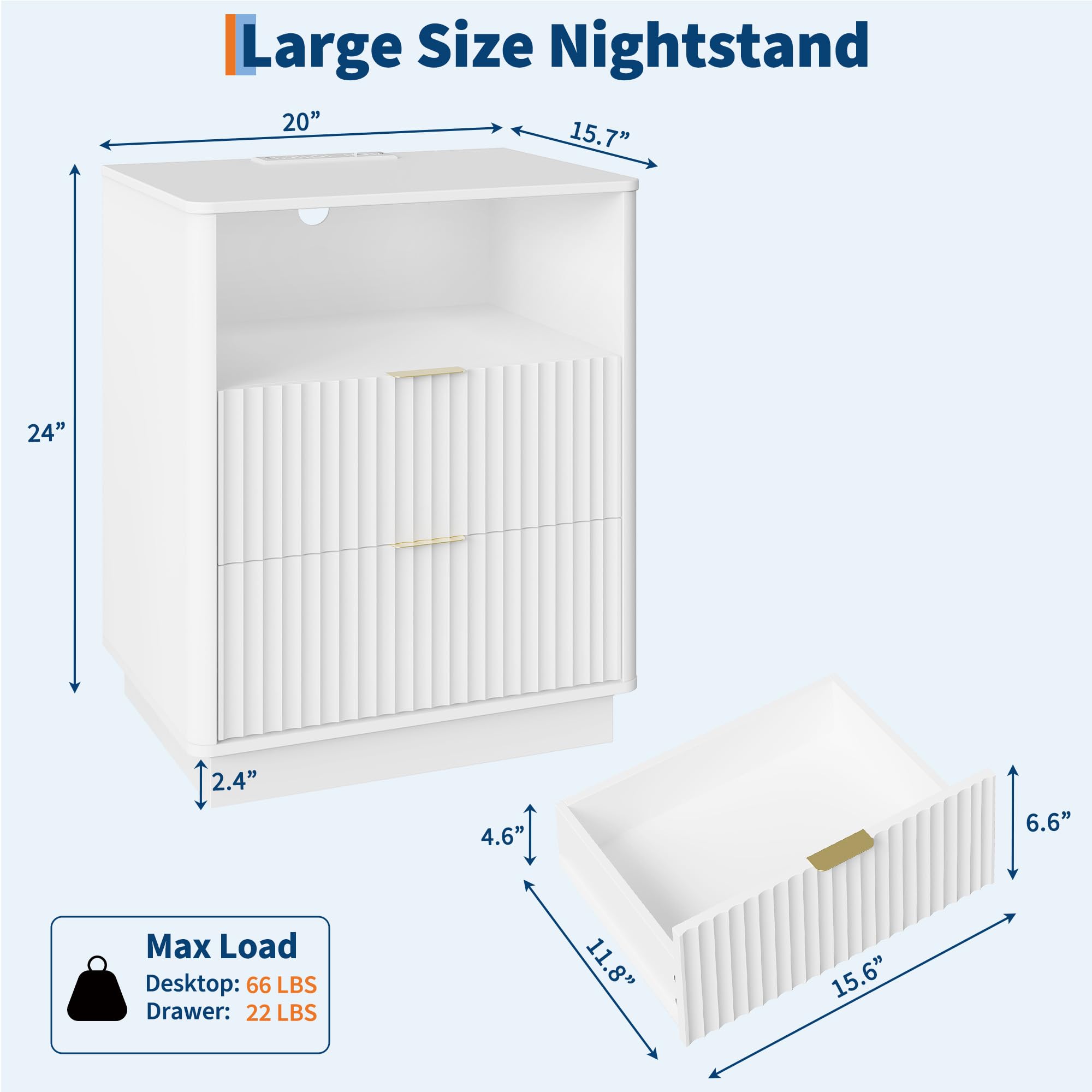 Aoile CKQ-LY1CA nightstands - View #2