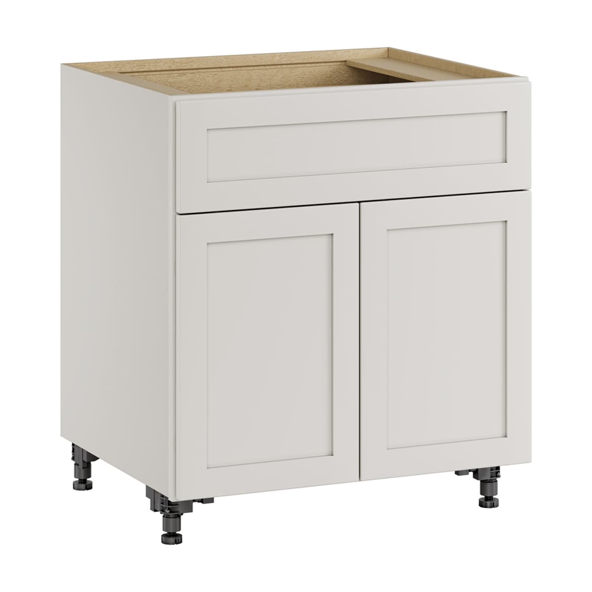 Whalen CLICK-IT LWSCLICK-11G Windsor Lane 30-in W x 34.5-in H x 24-in D Light Gray Birch Base Ready to assemble Plywood Cabinet (Raised Panel Shaker)