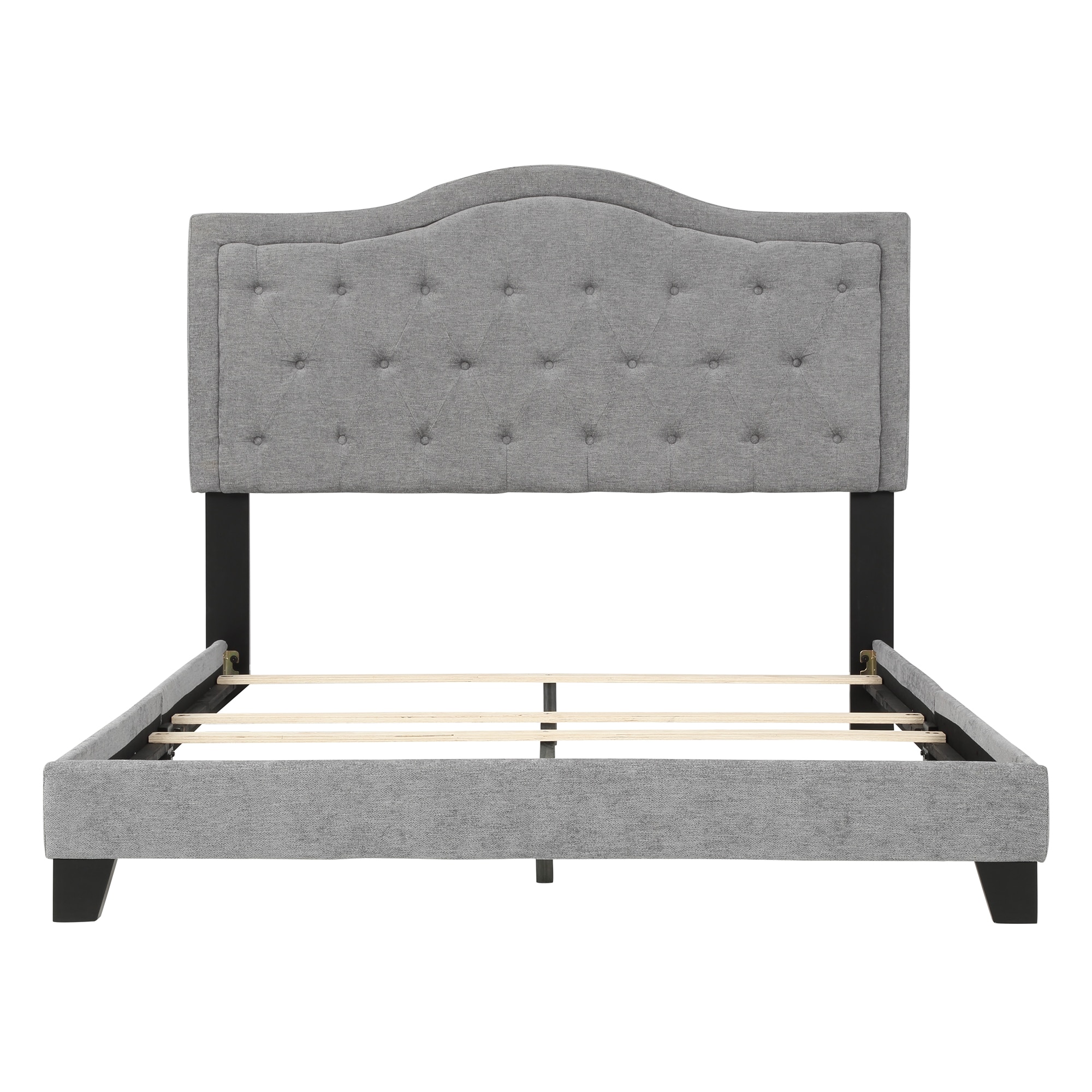 Upholstered Linen Bed Frame Beds At Lowes.com