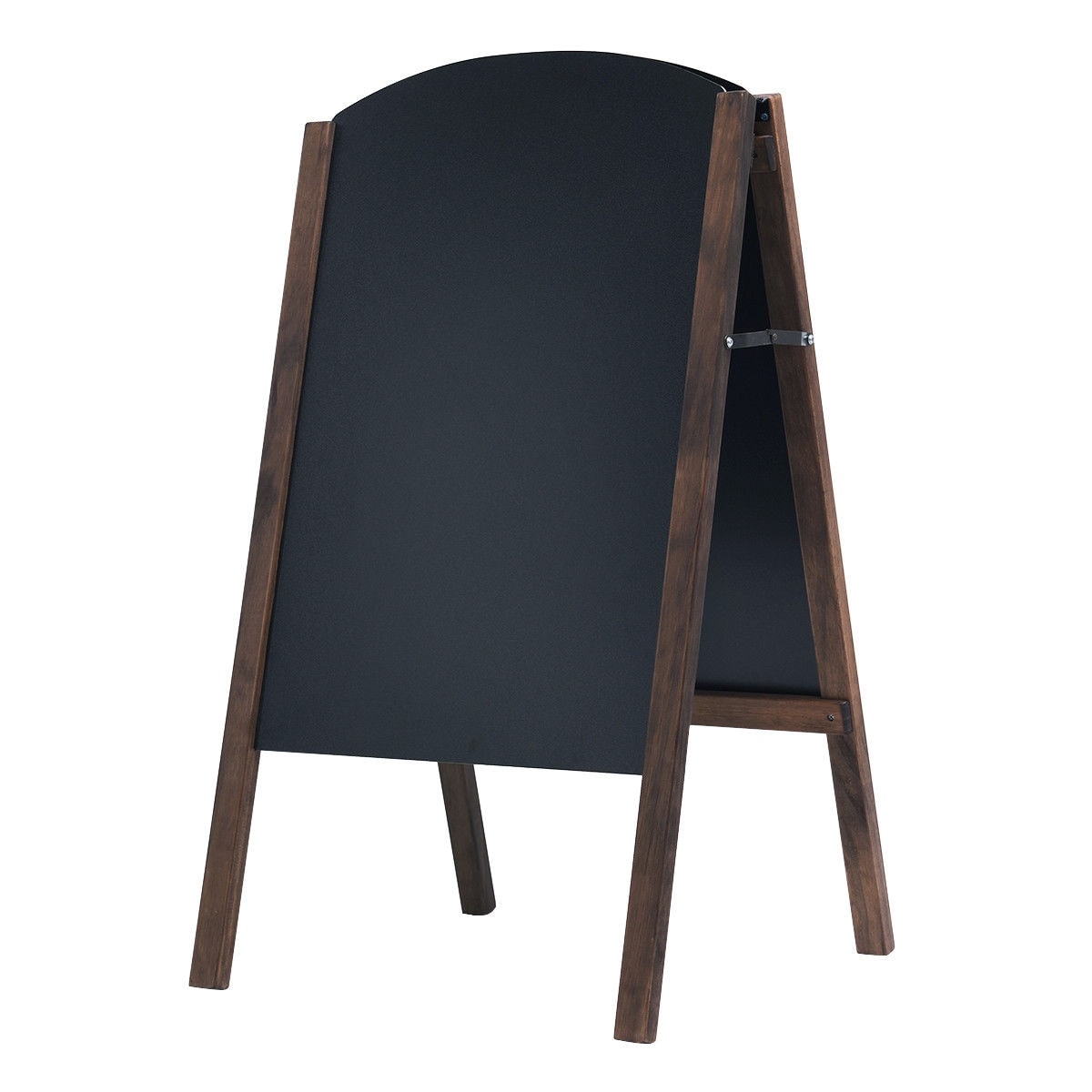 Slickblue 17.7W x 31.5H MDF/Pine Double-Sided Chalkboard – Foldable Easy to Clean Perfect for Sidewalks and Cafes