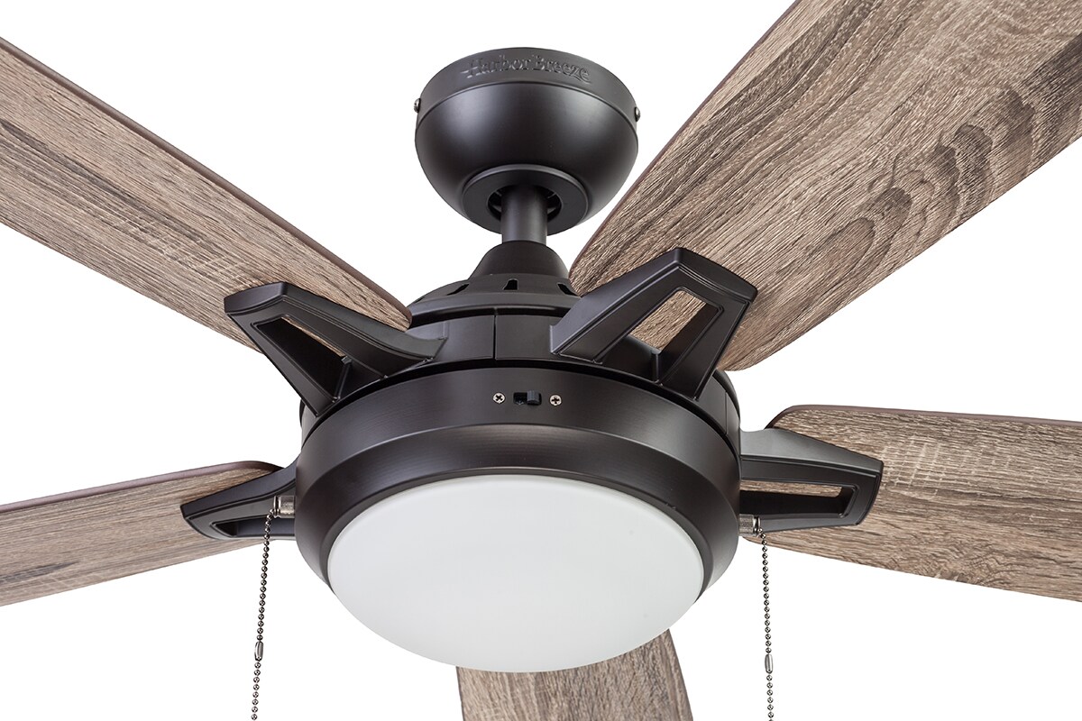 Harbor Breeze Audiss 44-in Bronze Color-changing Indoor Ceiling Fan ...