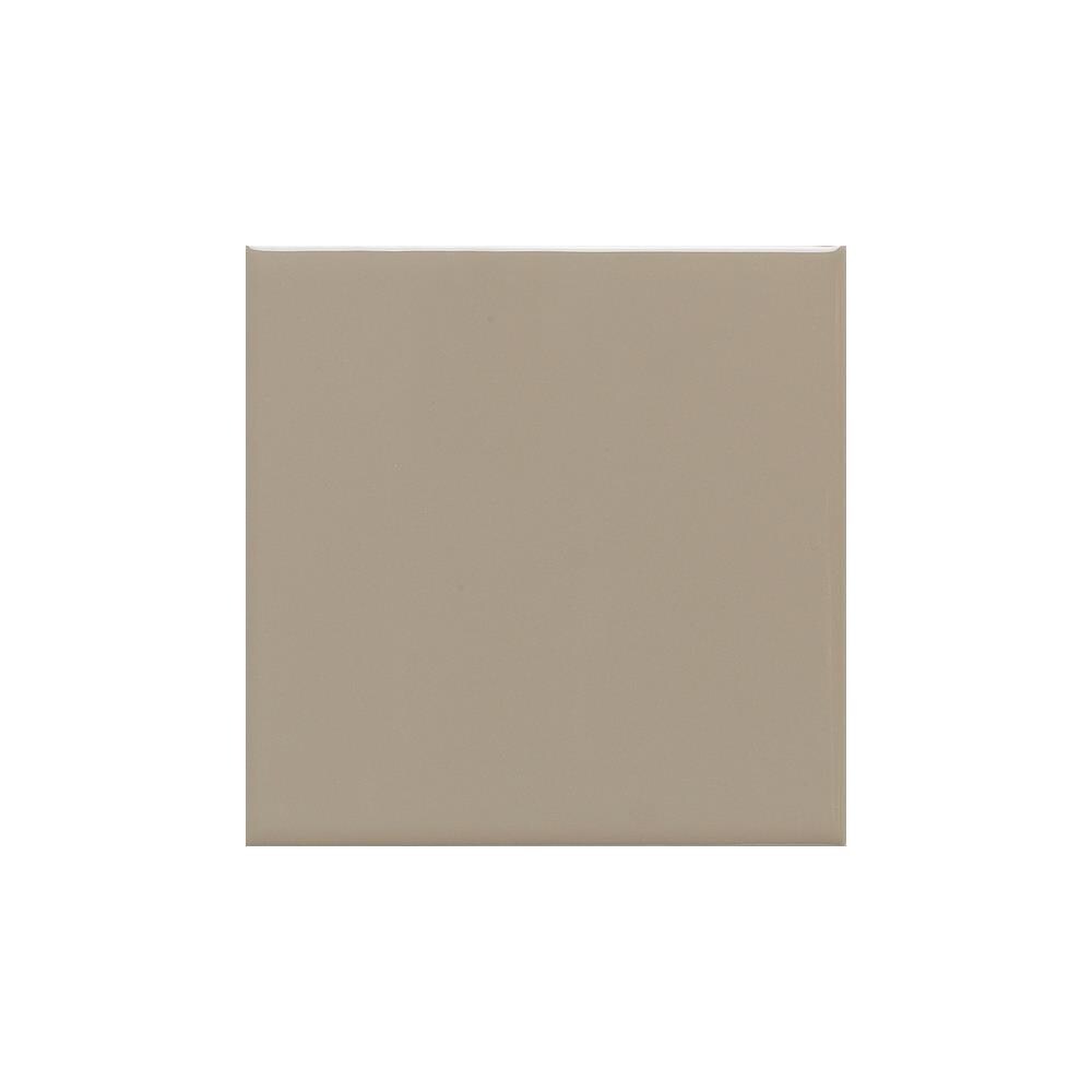 American Olean Matte Mushroom Ceramic Cove Base Tile (4-in x 4-in)
