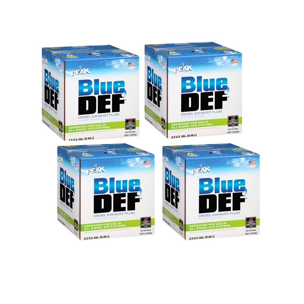 BlueDEF Diesel Exhaust Fluid Synthetic Urea Deionized Water 2.5 Gallon (4  Pack) - Performance Chemicals - Convert NOx, Improve Fuel Economy in the  Performance Chemicals department at