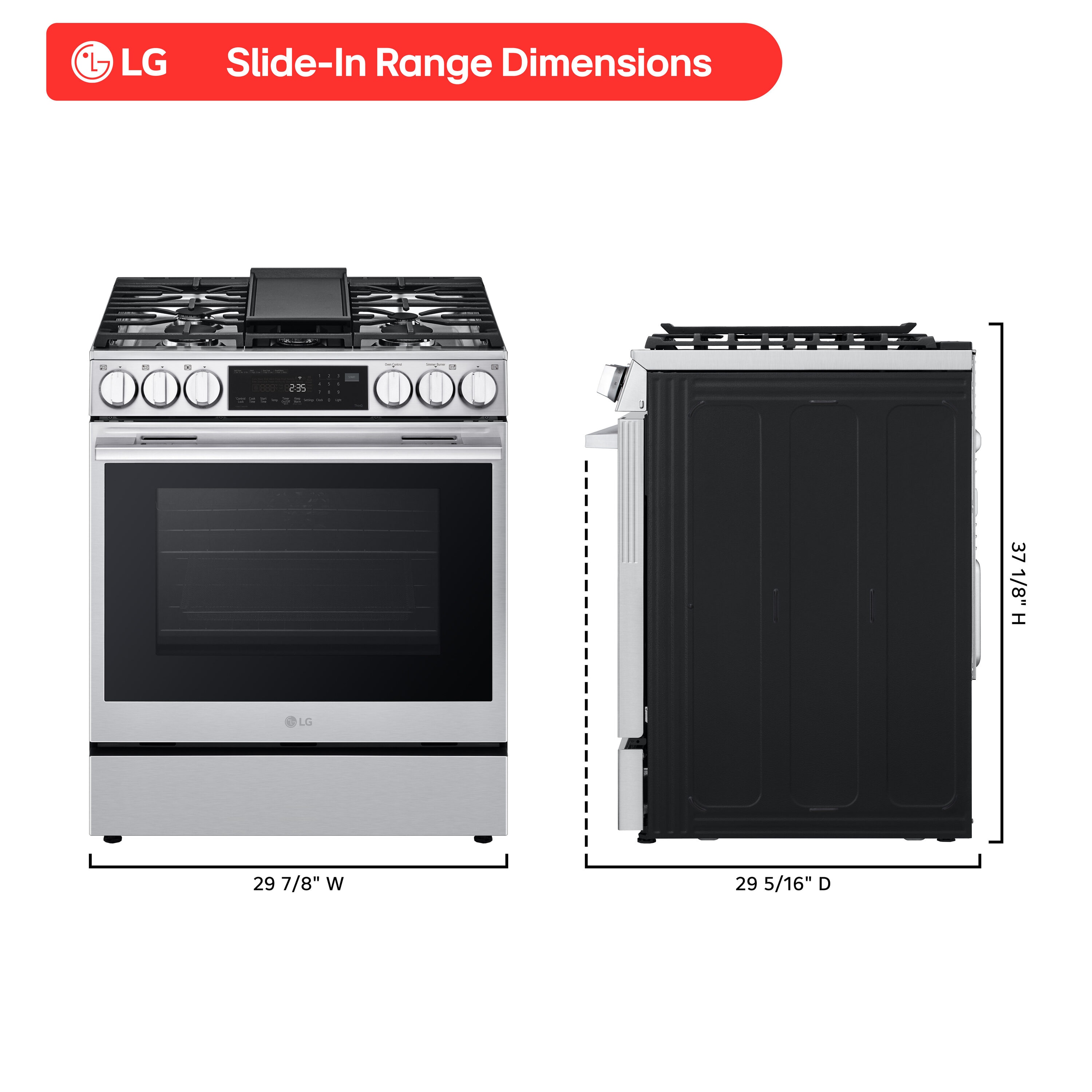 LG LSGL6335X Freestanding-Gas-Ranges - View #11
